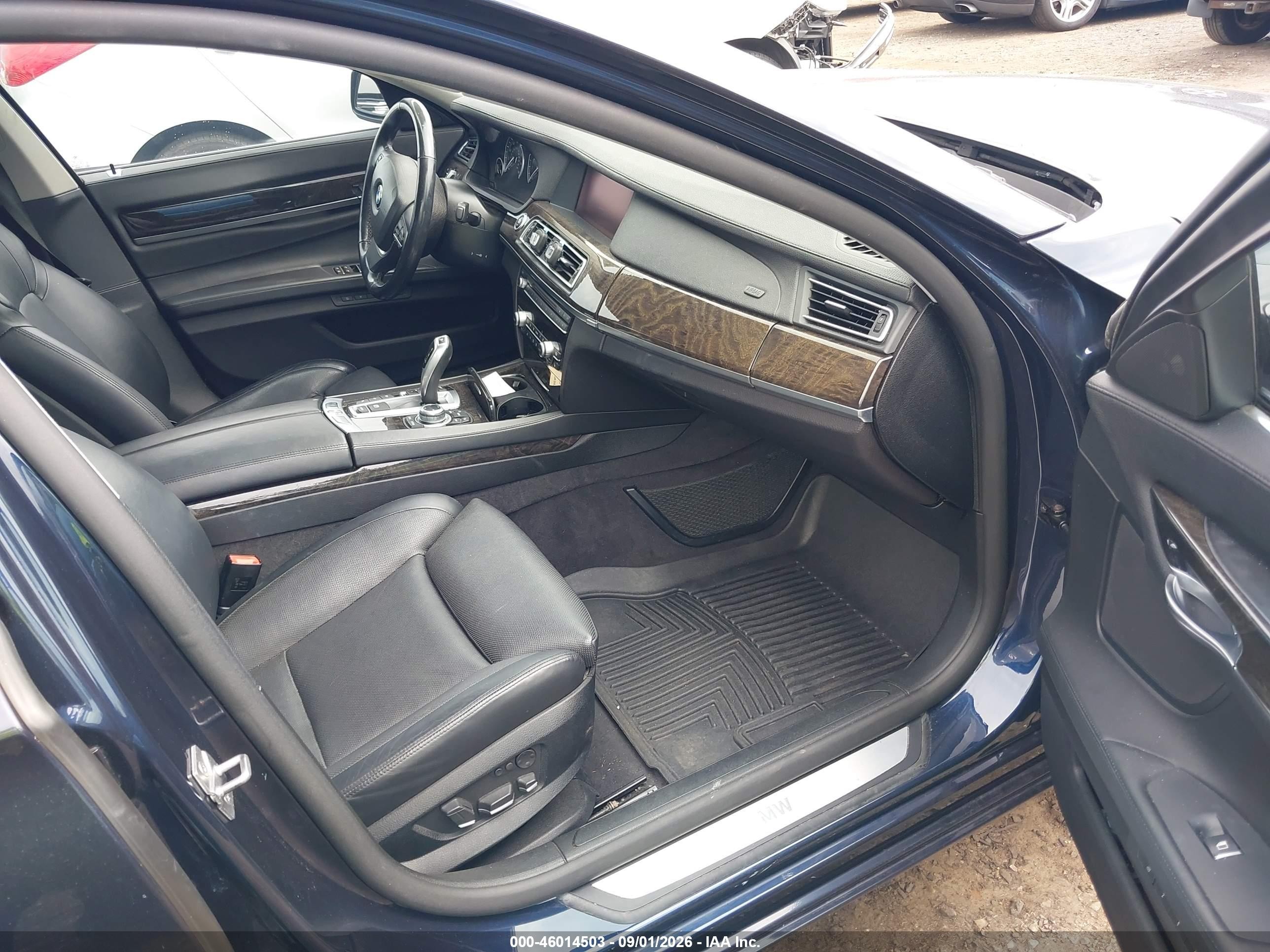 2012 Bmw 750i Xdrive Black vin: WBAKC6C57CDX99506
