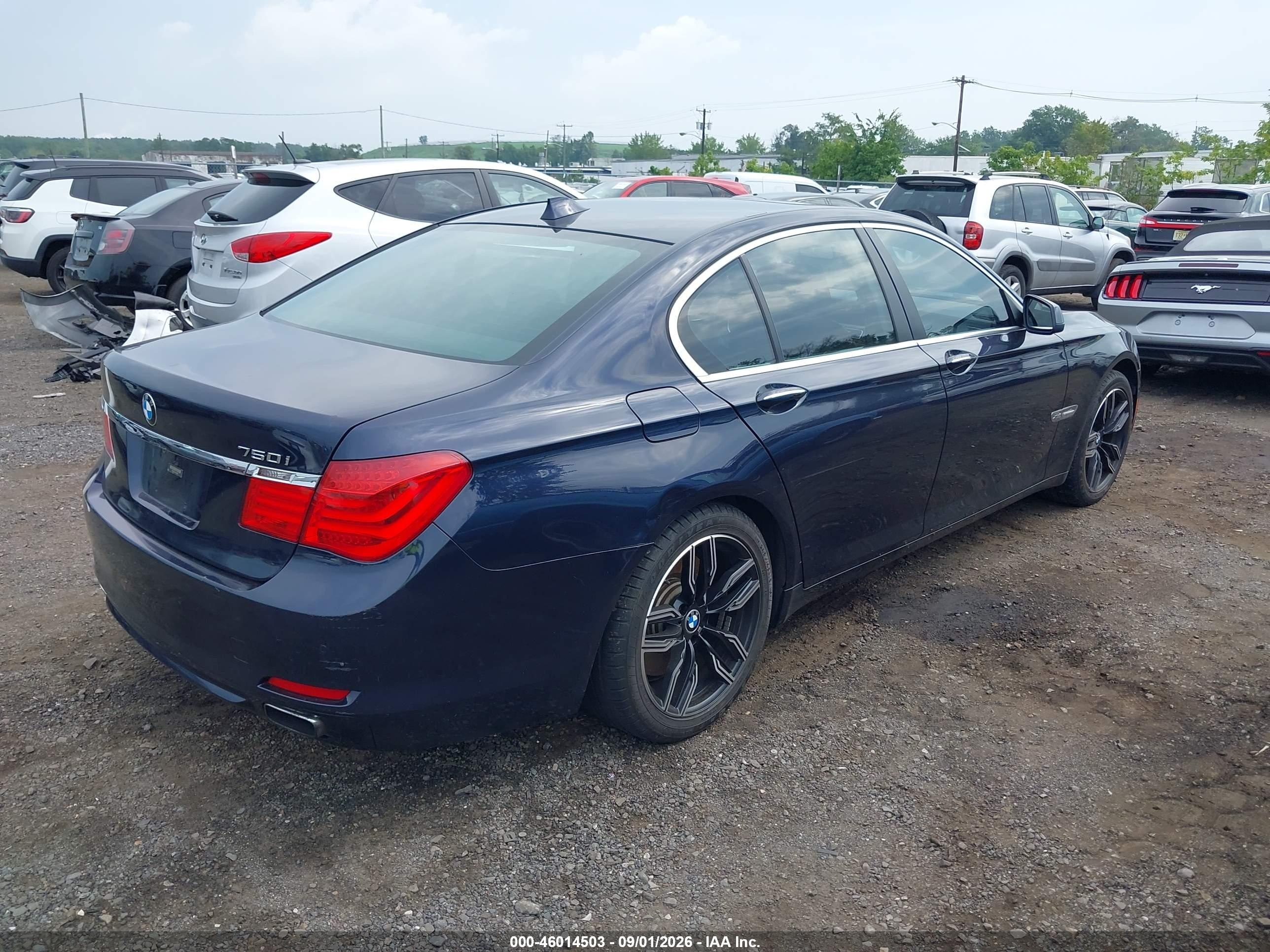 2012 Bmw 750i Xdrive Black vin: WBAKC6C57CDX99506