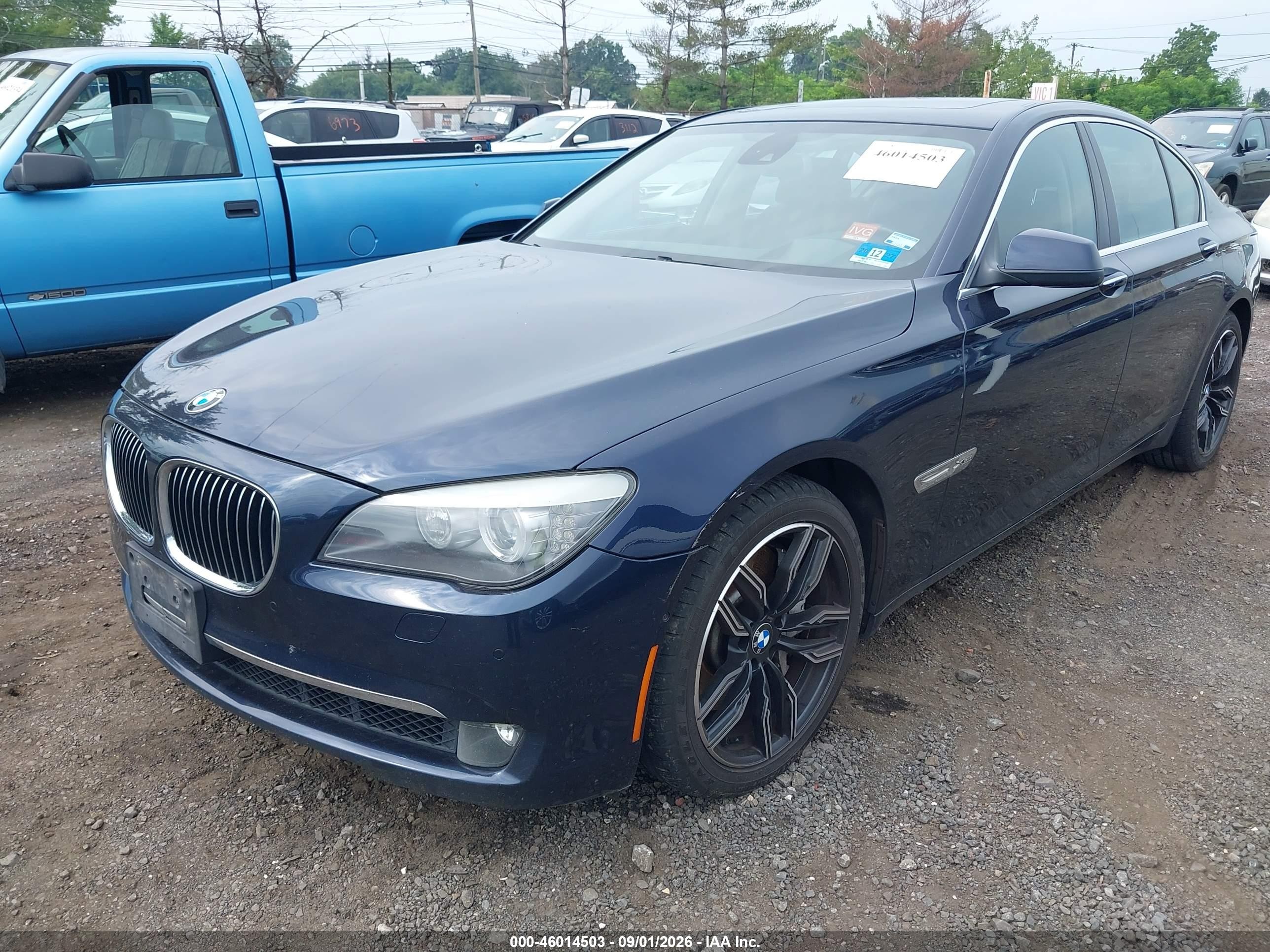2012 Bmw 750i Xdrive Black vin: WBAKC6C57CDX99506