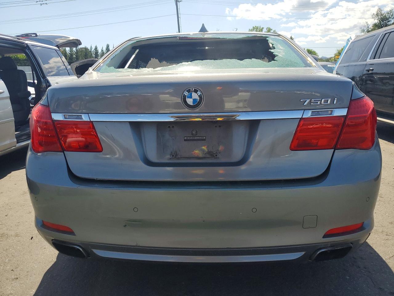 2010 Bmw 750 I Xdrive Gray vin: WBAKC6C58AC393642