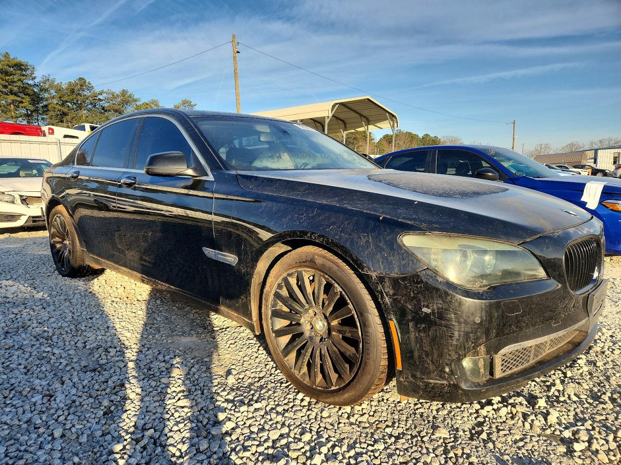 2012 Bmw 750 Black vin: WBAKC6C5XBC394373
