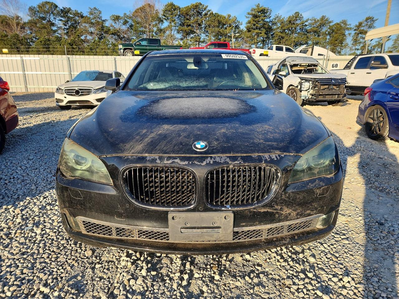 2012 Bmw 750 Black vin: WBAKC6C5XBC394373