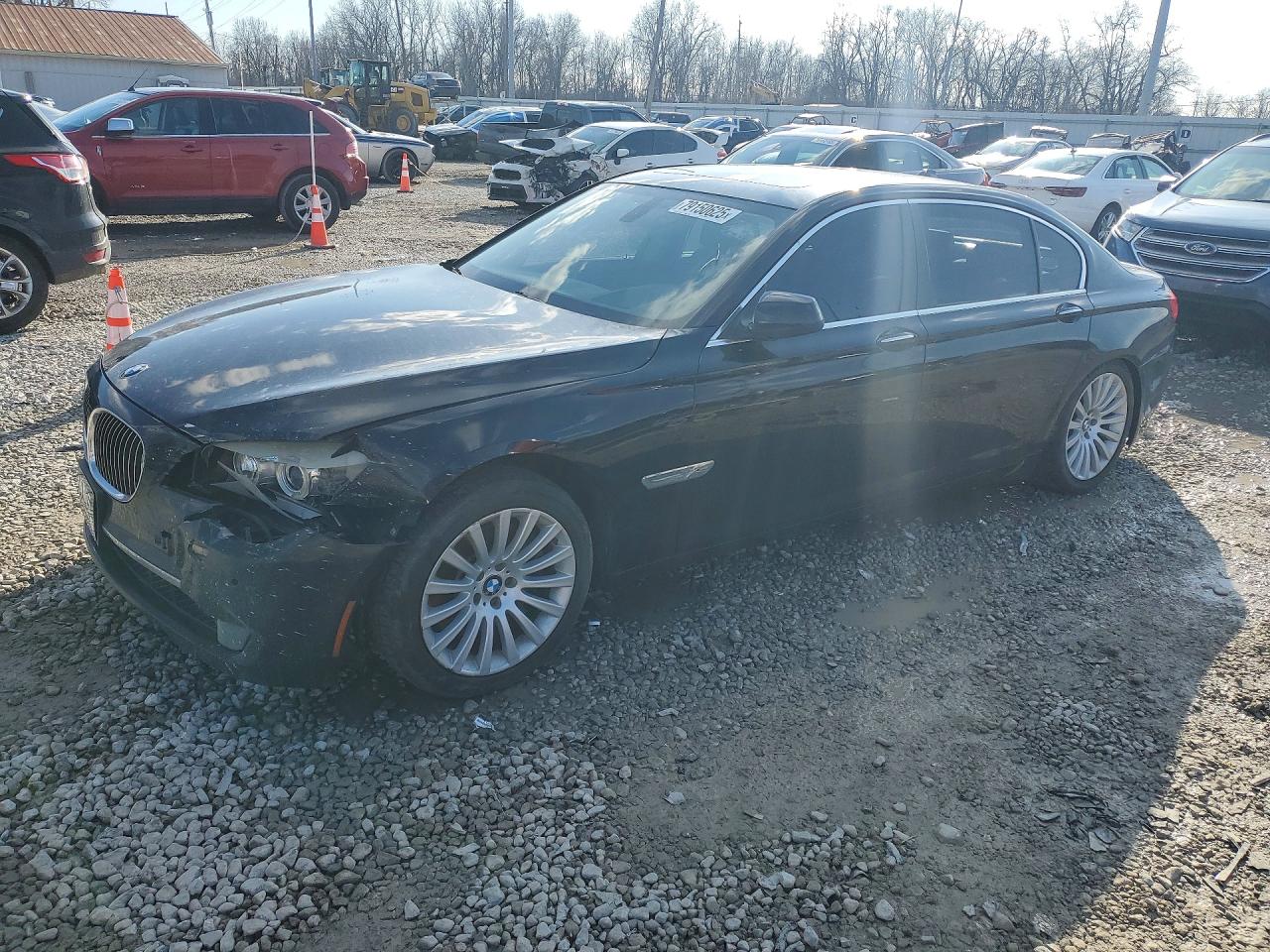 2011 Bmw 750 Lxi Black vin: WBAKC8C50BC431717