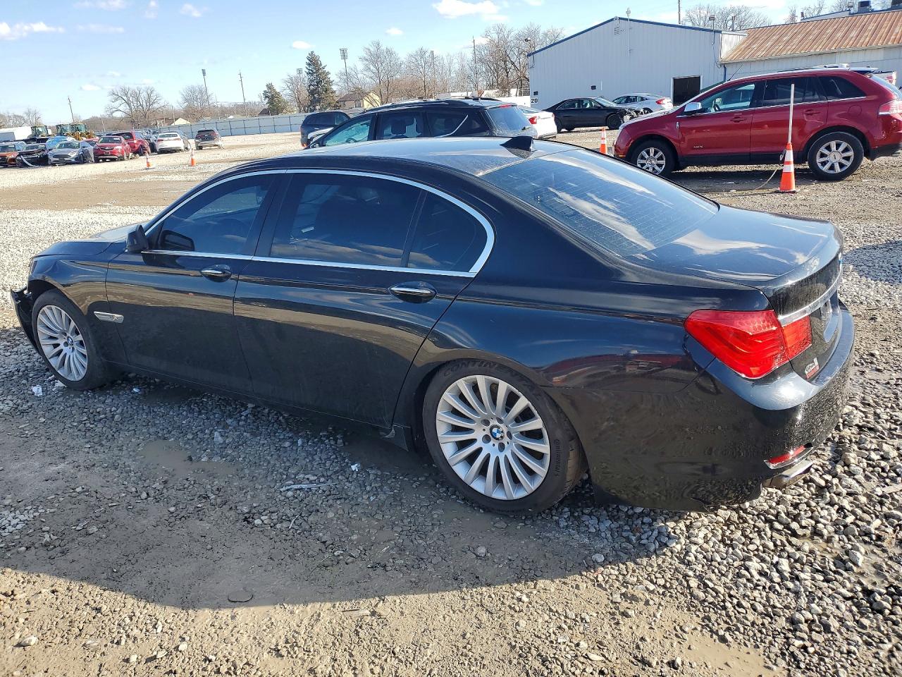 2011 Bmw 750 Lxi Black vin: WBAKC8C50BC431717