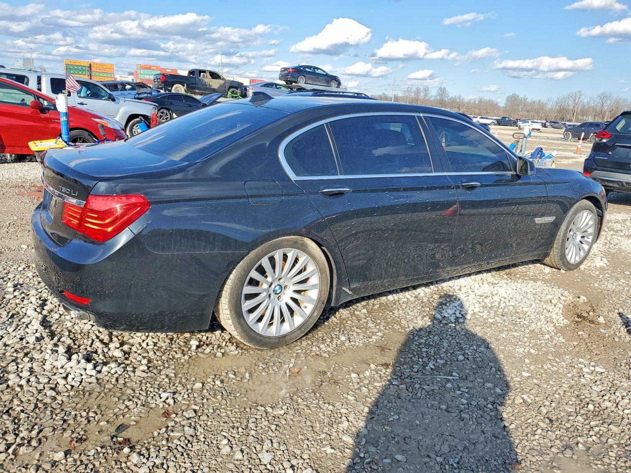 2011 Bmw 750 Lxi Black vin: WBAKC8C50BC431717