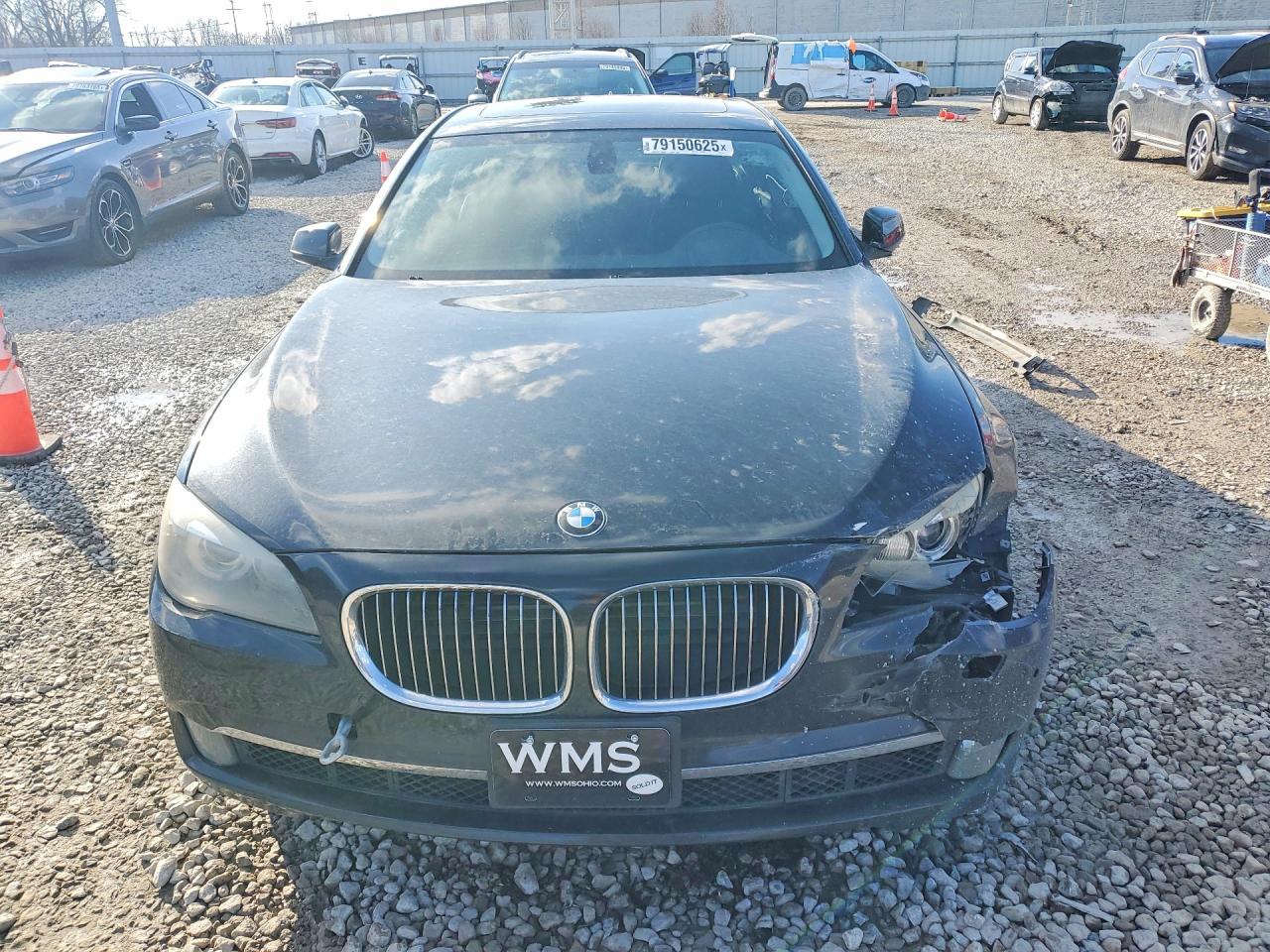 2011 Bmw 750 Lxi Black vin: WBAKC8C50BC431717