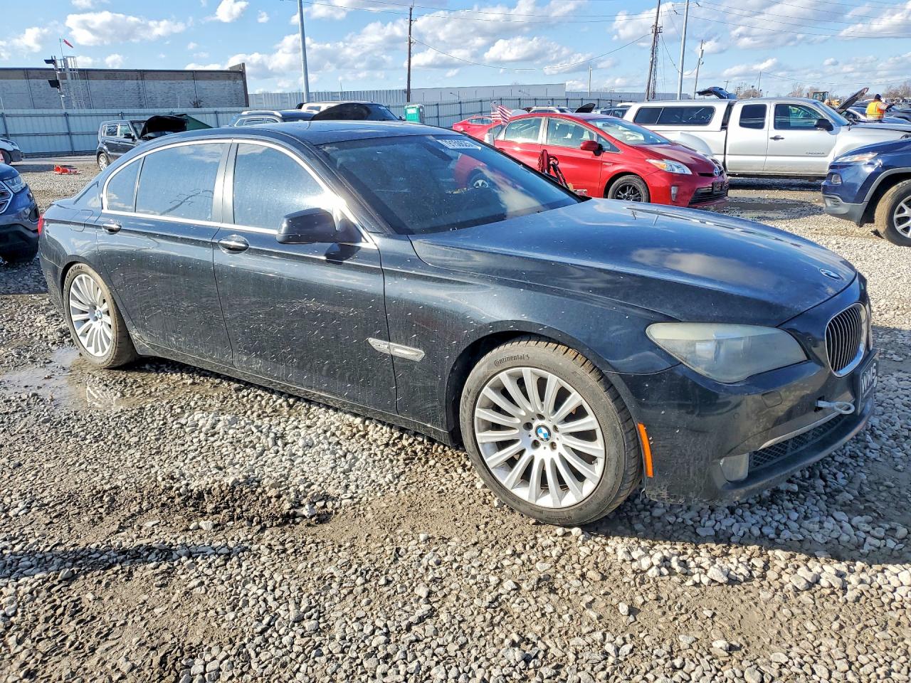 2011 Bmw 750 Lxi Black vin: WBAKC8C50BC431717