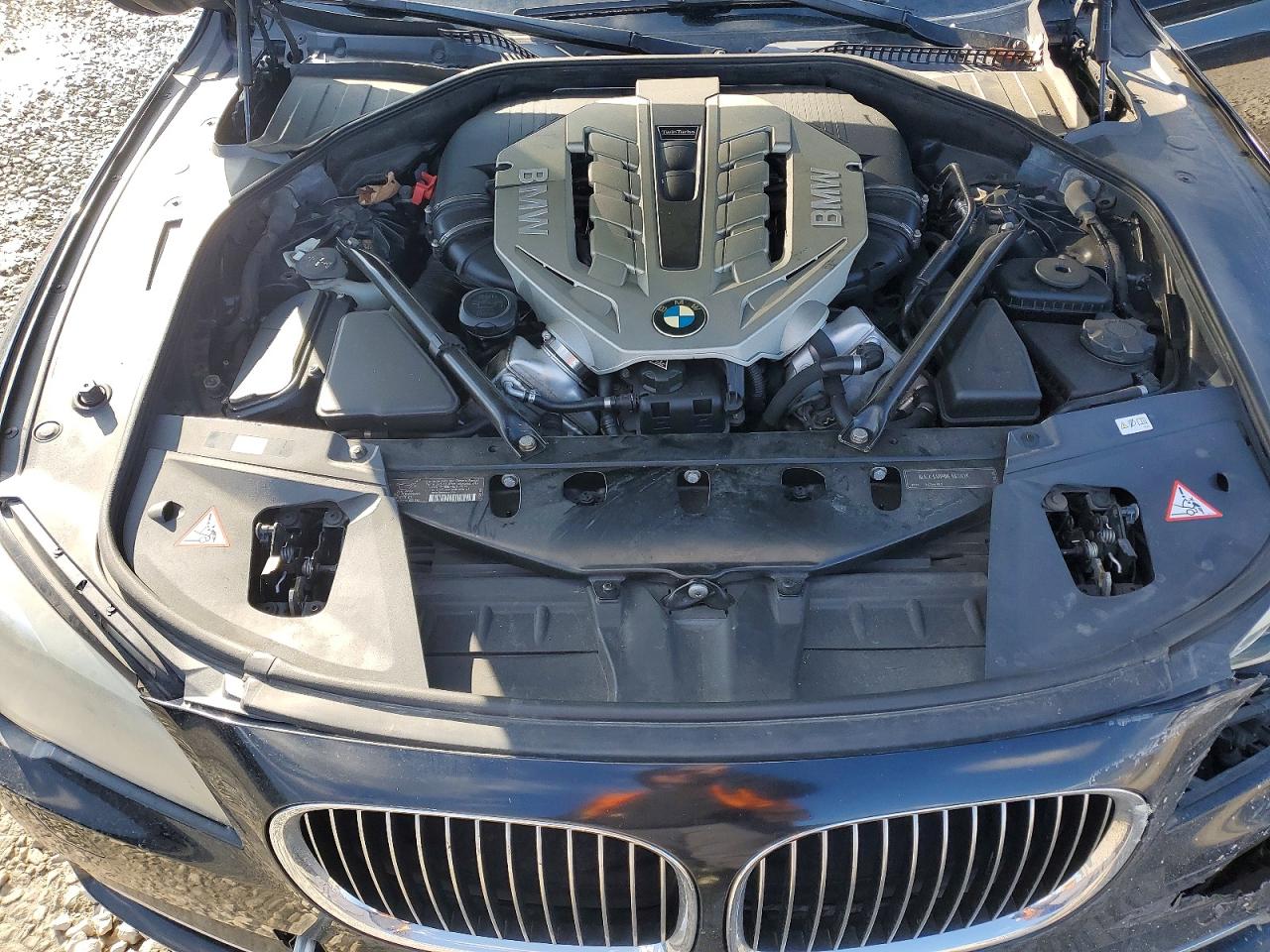 2011 Bmw 750 Lxi Black vin: WBAKC8C50BC431717