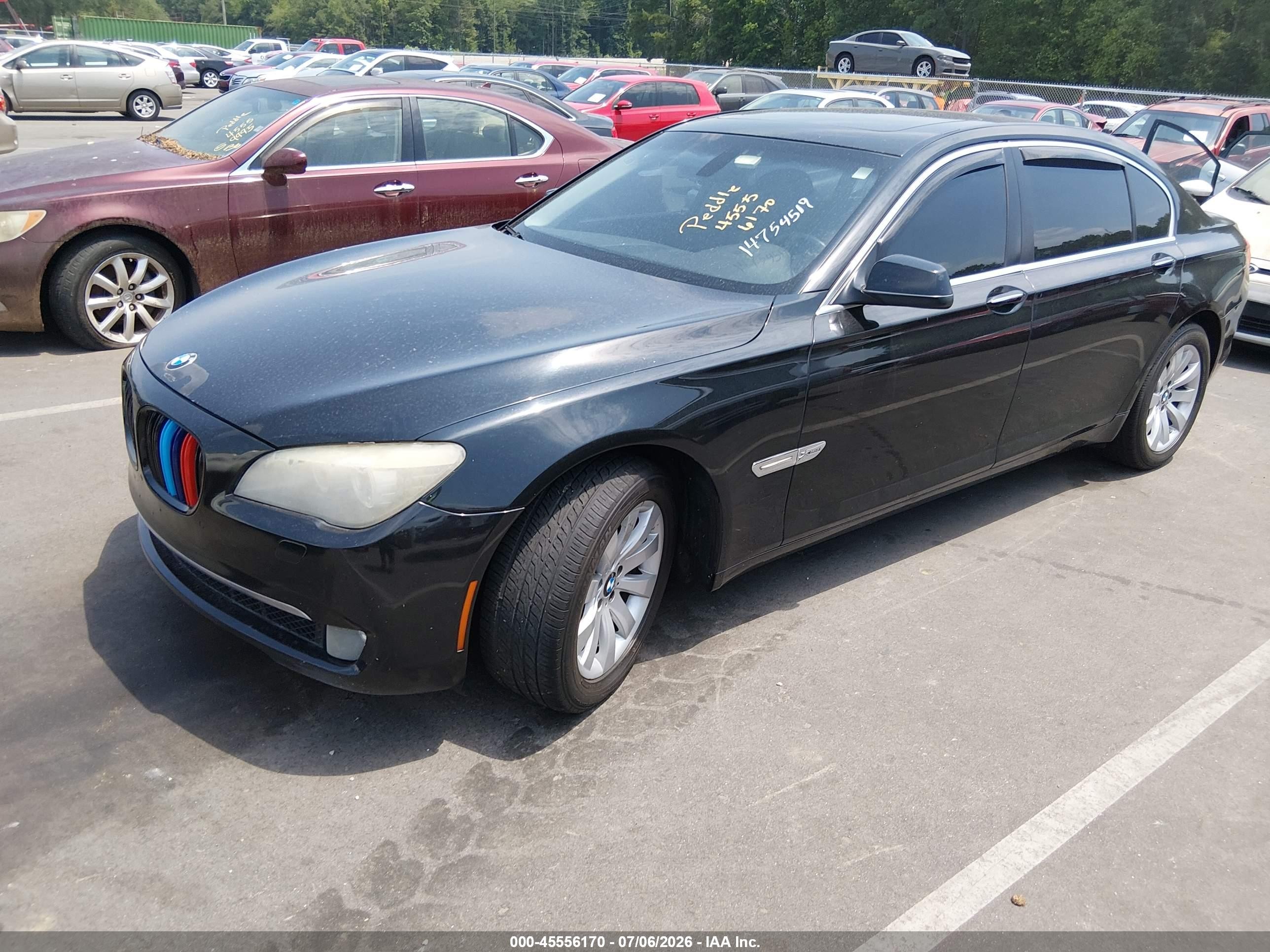 2011 Bmw 750li Xdrive Black vin: WBAKC8C50BC432902