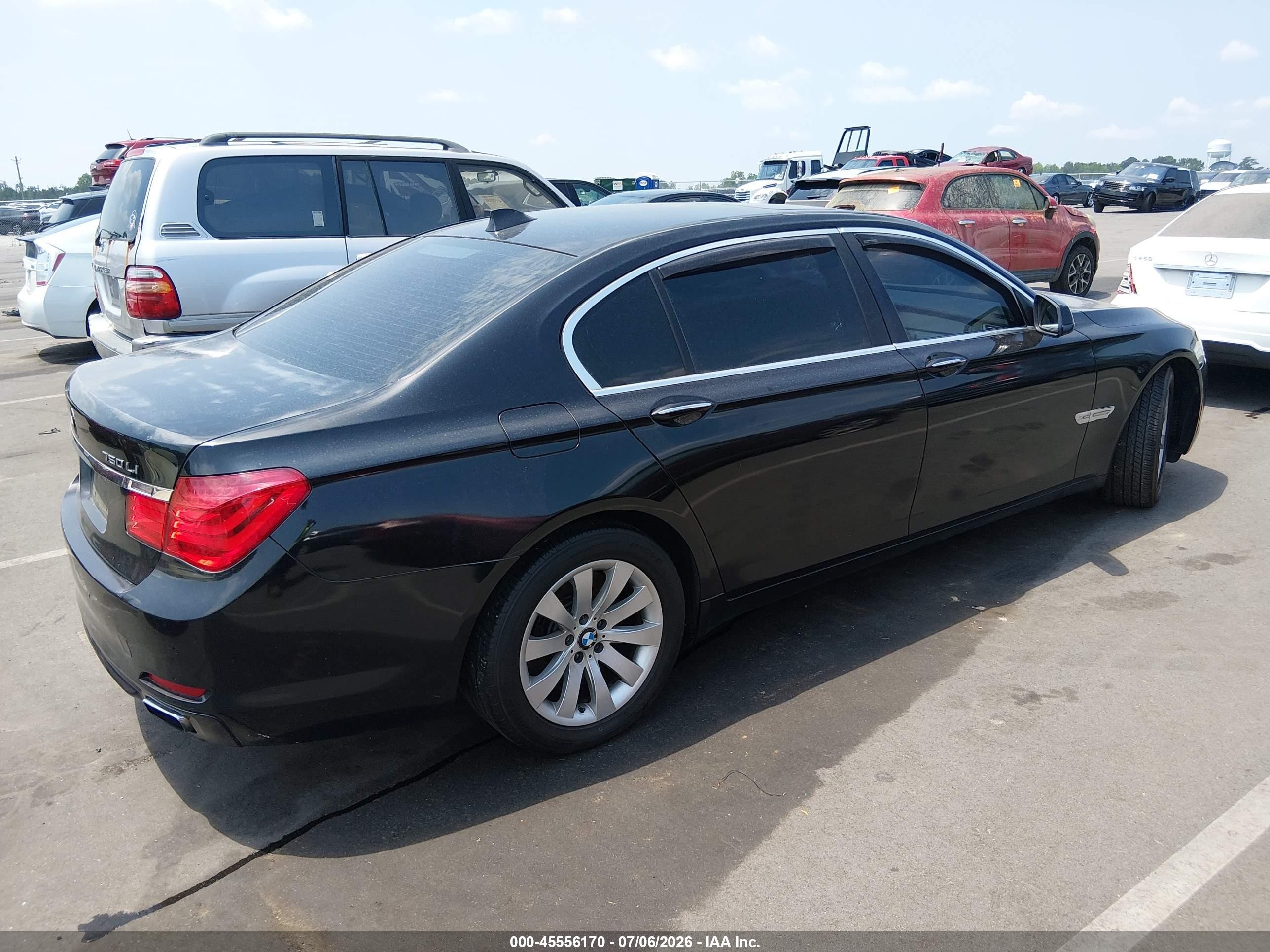2011 Bmw 750li Xdrive Black vin: WBAKC8C50BC432902