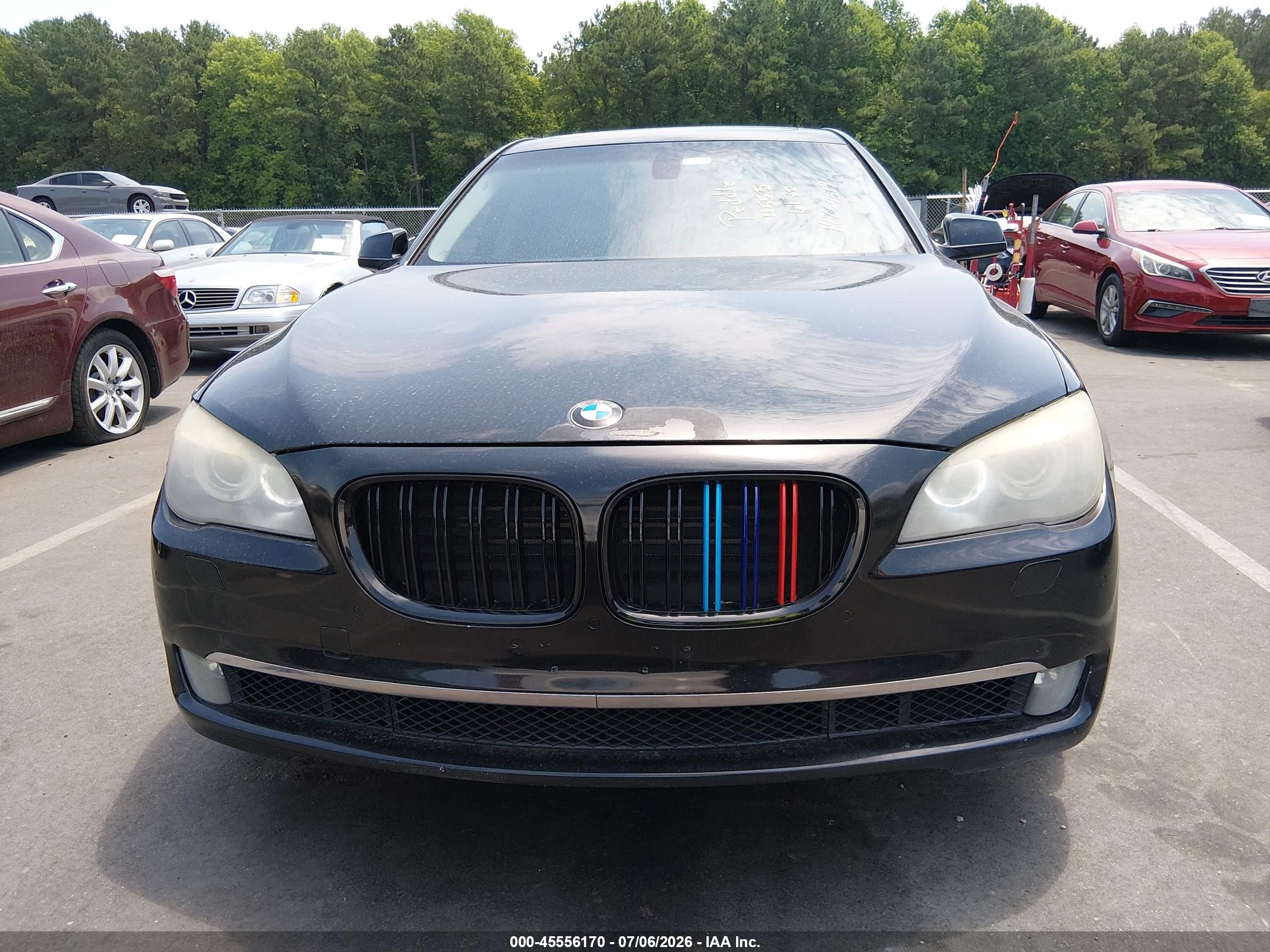 2011 Bmw 750li Xdrive Black vin: WBAKC8C50BC432902