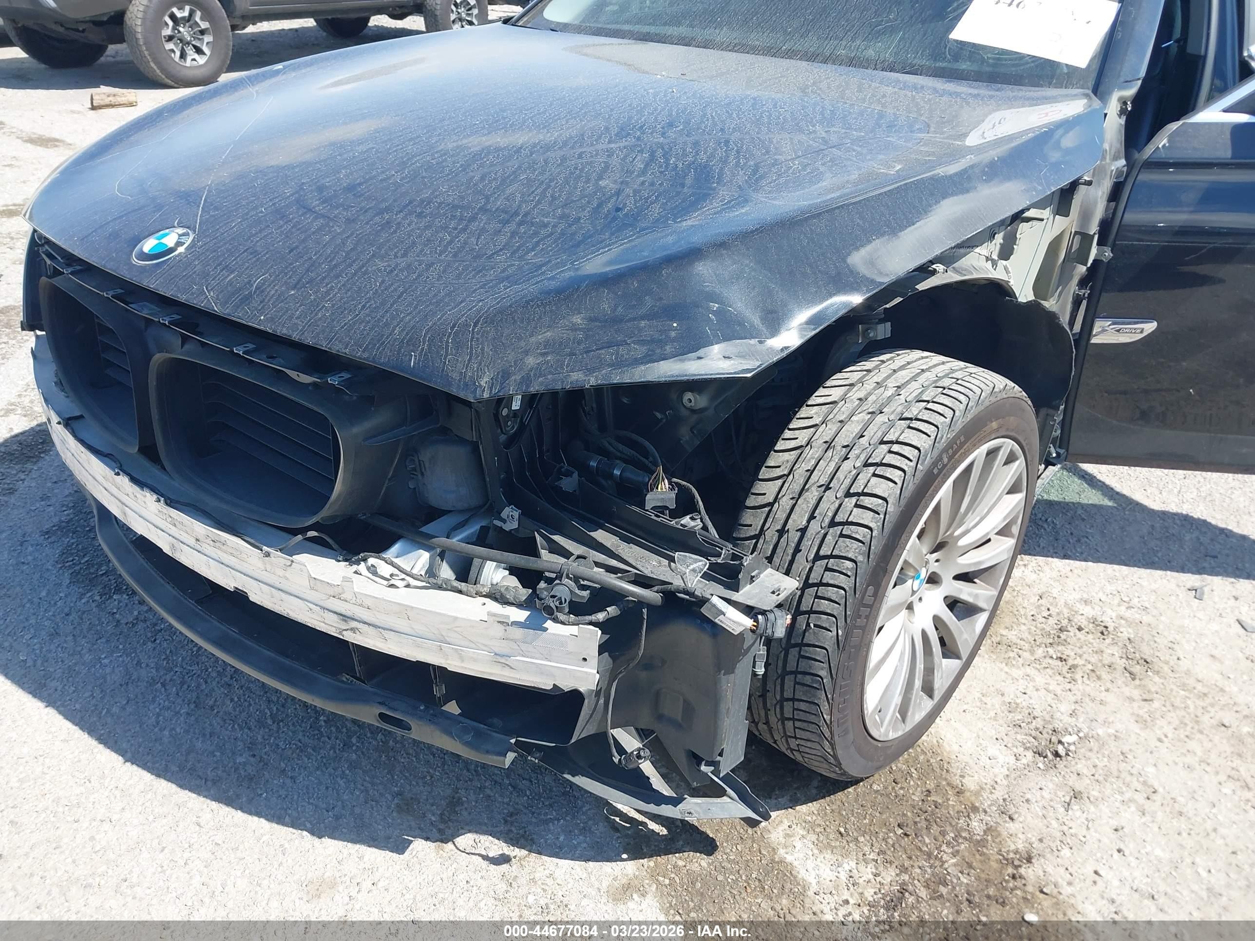 2012 Bmw 750li Xdrive Black vin: WBAKC8C50CC434912