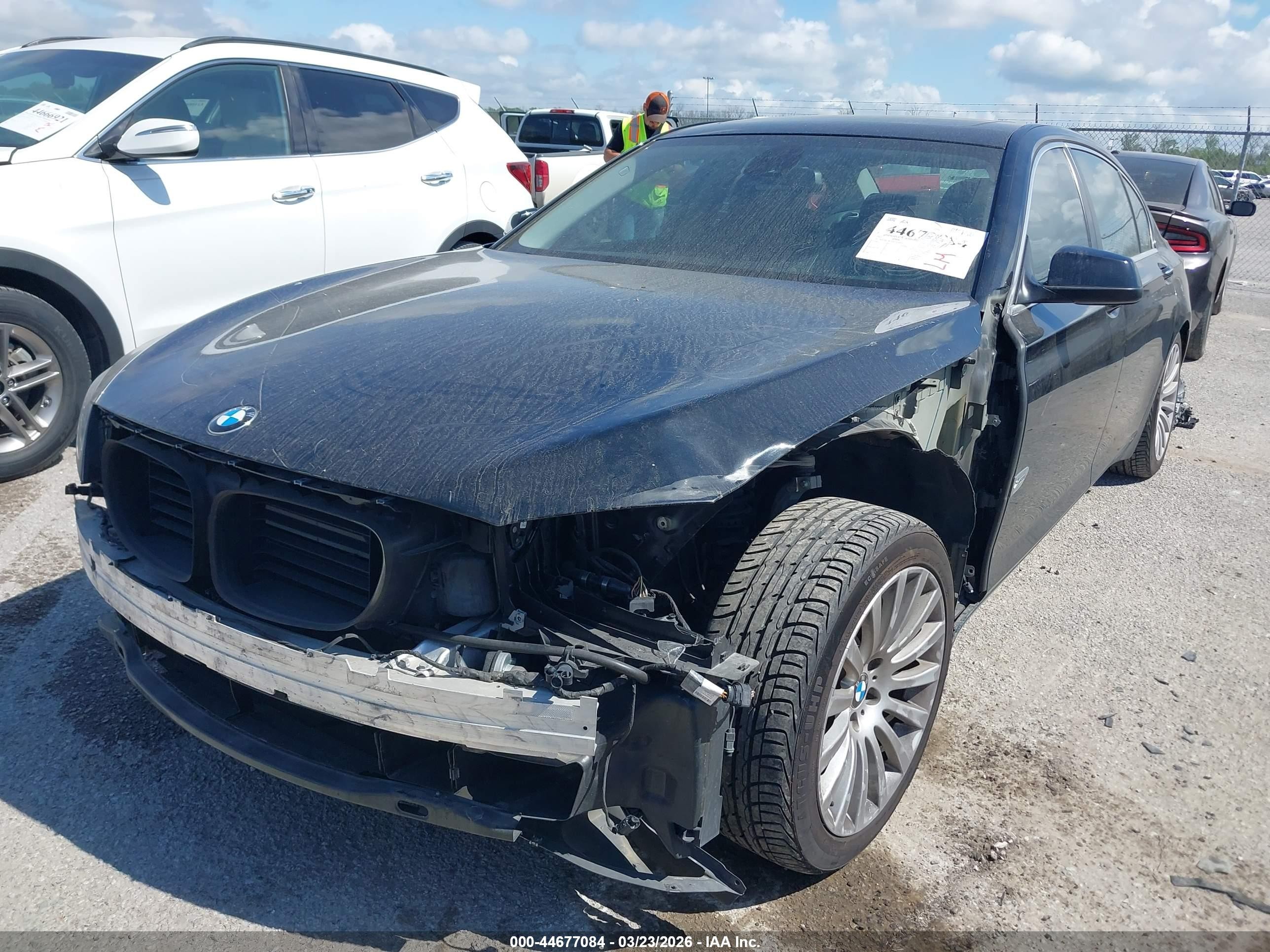 2012 Bmw 750li Xdrive Black vin: WBAKC8C50CC434912