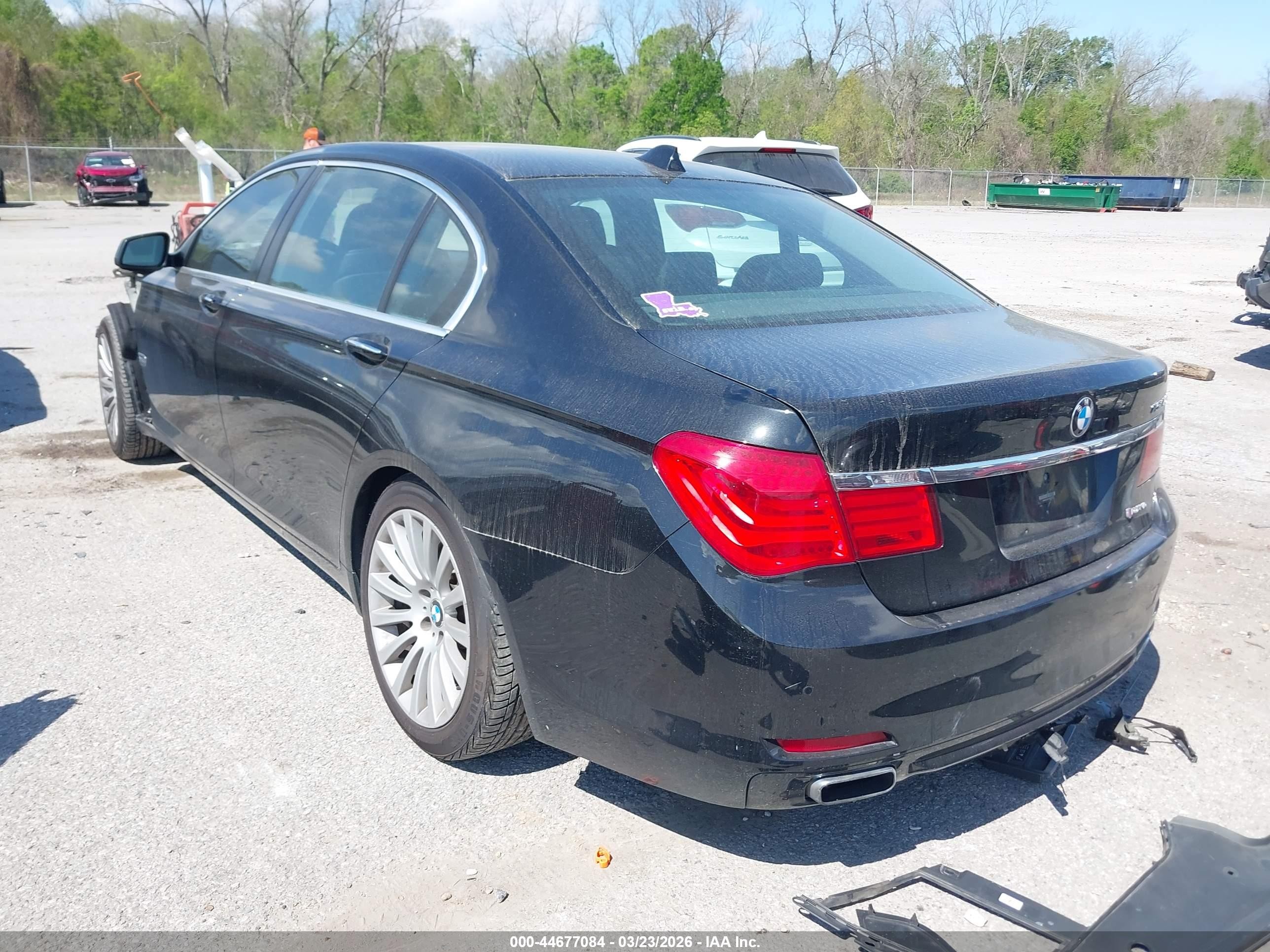 2012 Bmw 750li Xdrive Black vin: WBAKC8C50CC434912
