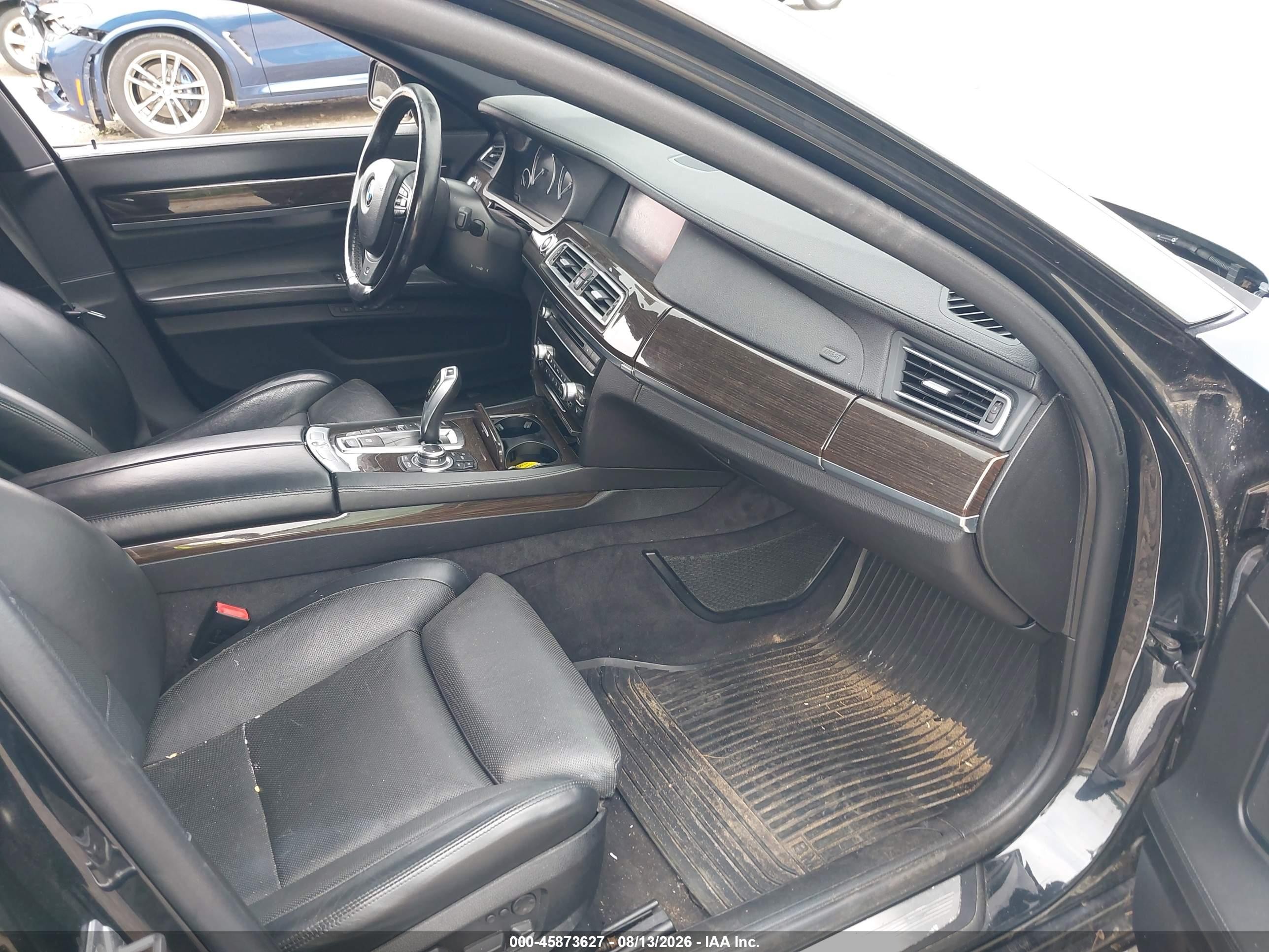 2012 Bmw 750li Xdrive Black vin: WBAKC8C50CC437471