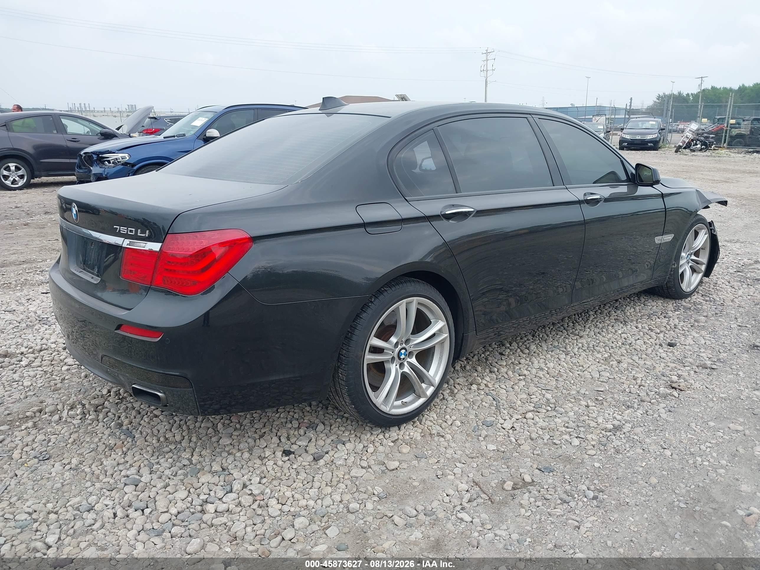 2012 Bmw 750li Xdrive Black vin: WBAKC8C50CC437471
