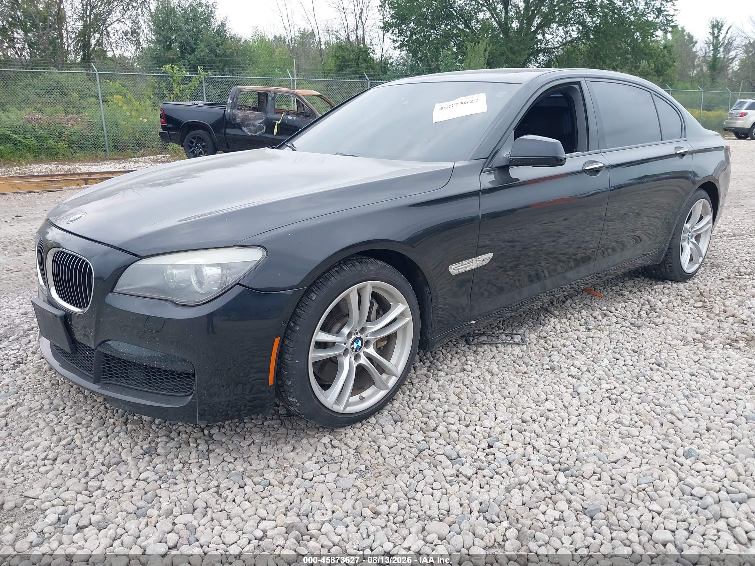 2012 Bmw 750li Xdrive Black vin: WBAKC8C50CC437471