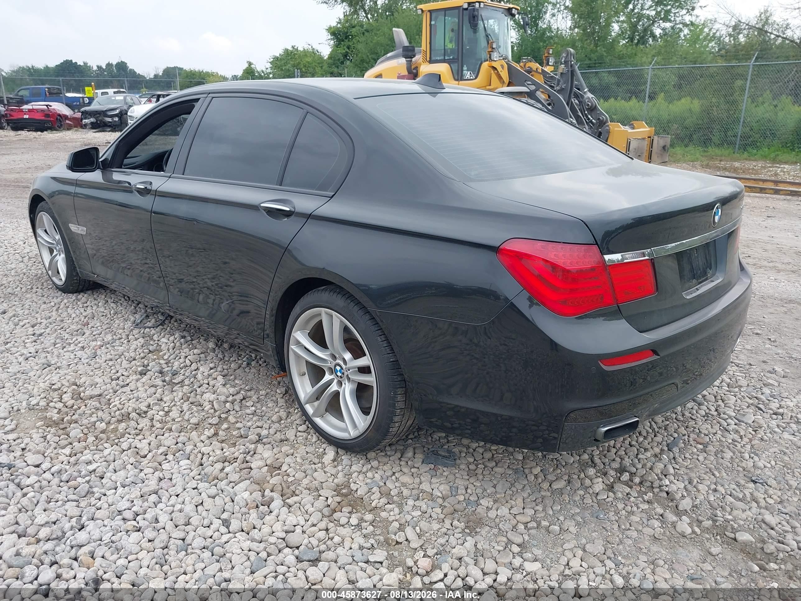 2012 Bmw 750li Xdrive Black vin: WBAKC8C50CC437471