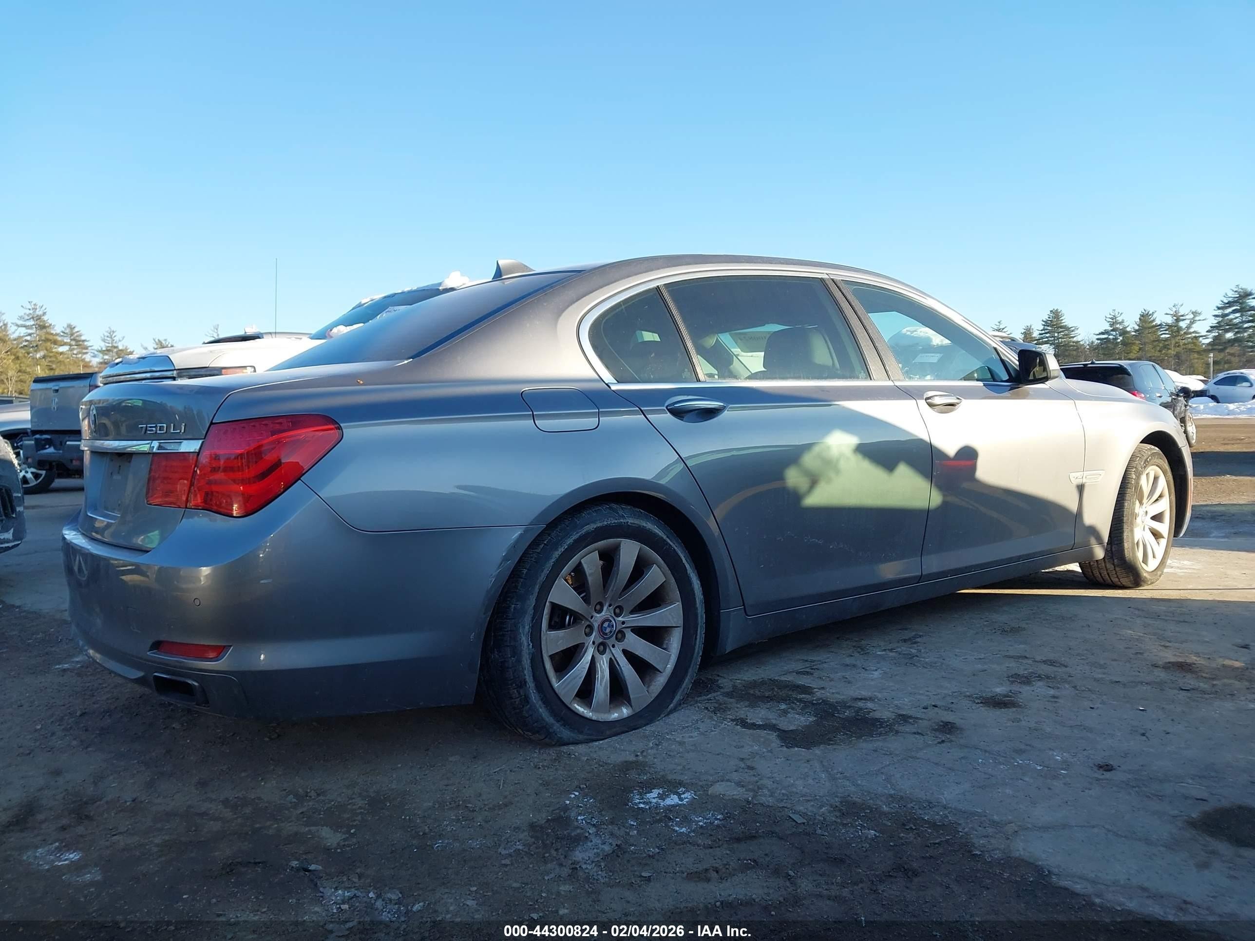 2010 Bmw 750li Xdrive Gray vin: WBAKC8C51AC430221