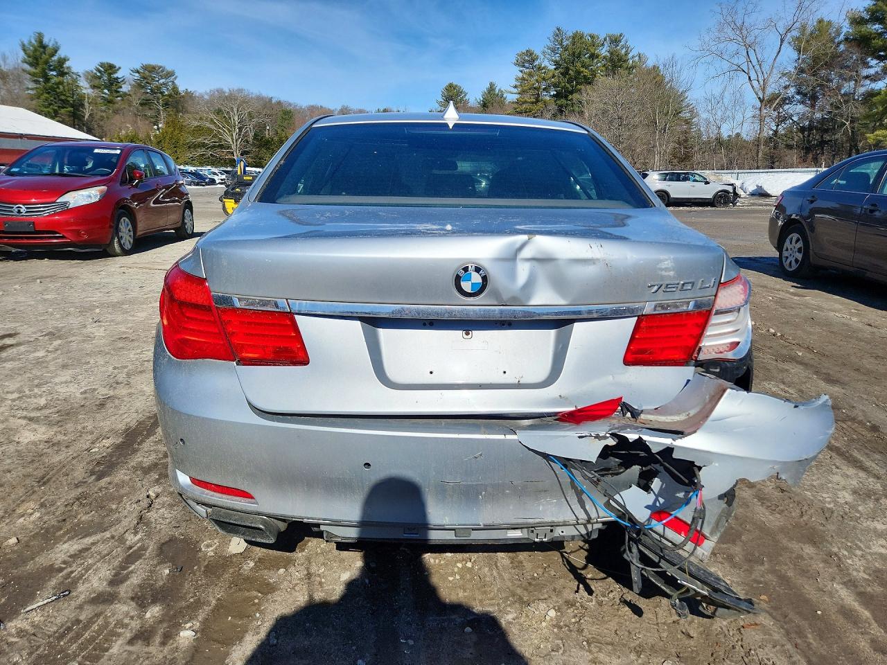 2011 Bmw 750 Lxi Silver vin: WBAKC8C51BC431774