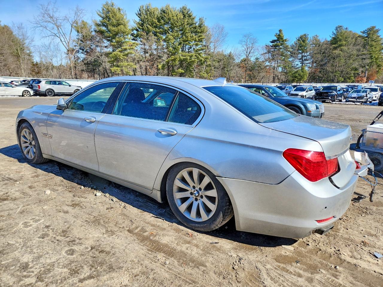 2011 Bmw 750 Lxi Silver vin: WBAKC8C51BC431774
