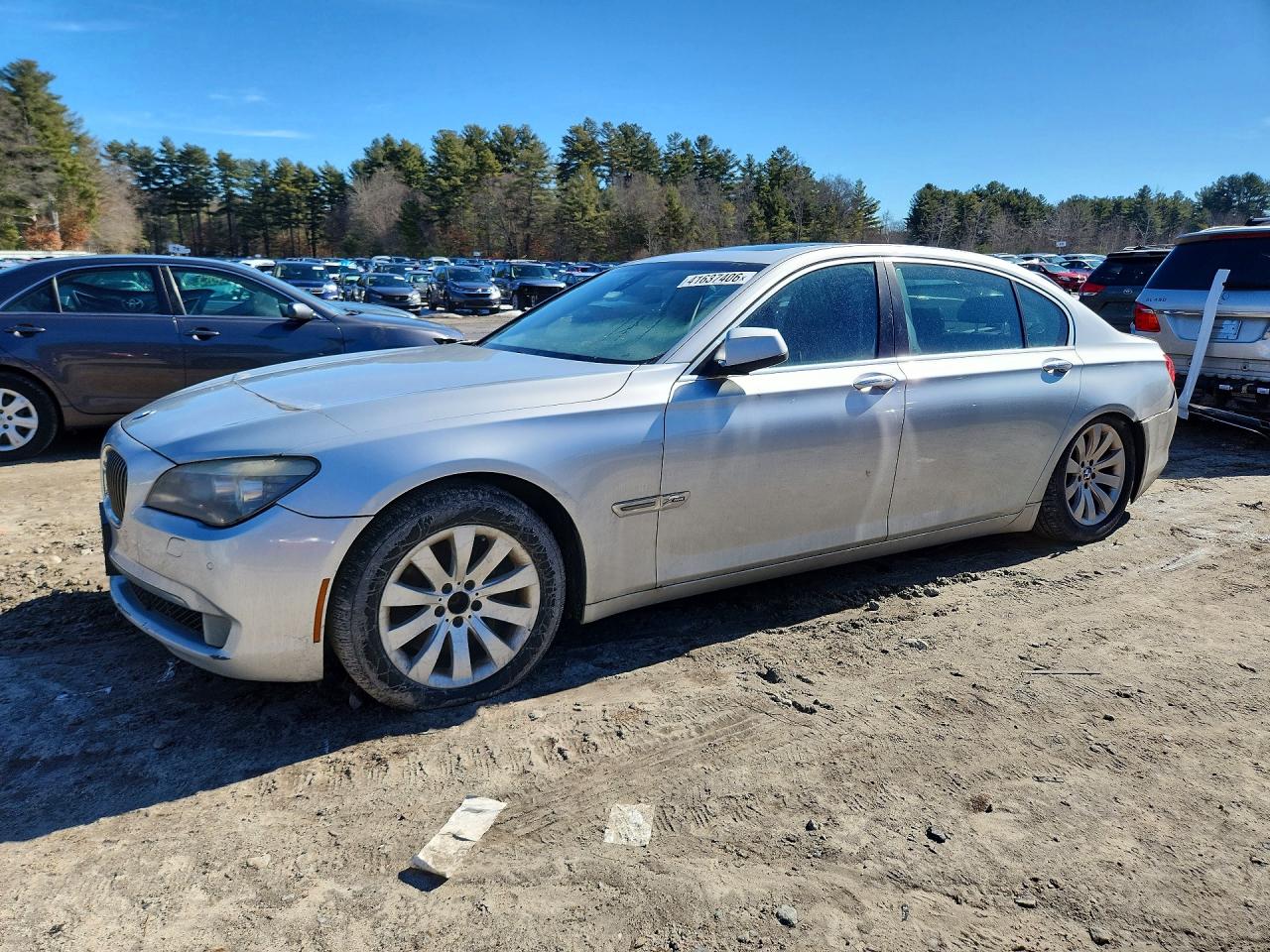 2011 Bmw 750 Lxi Silver vin: WBAKC8C51BC431774