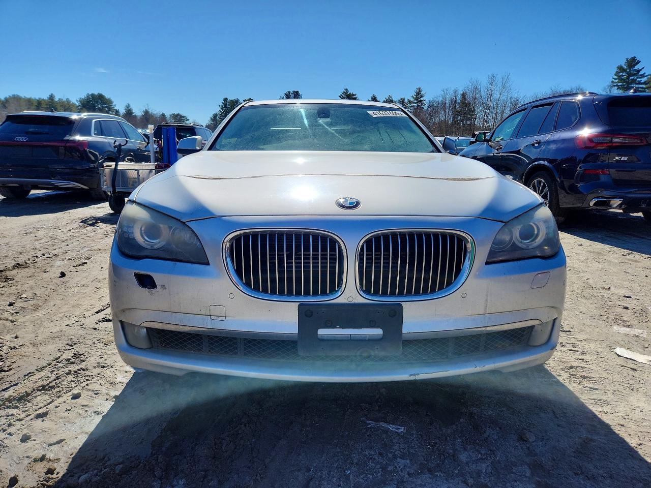 2011 Bmw 750 Lxi Silver vin: WBAKC8C51BC431774