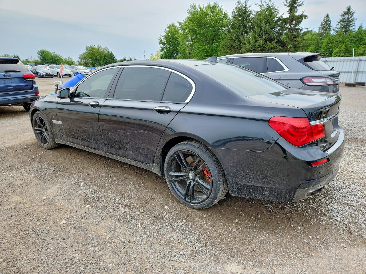2011 Bmw 750 Lxi Black vin: WBAKC8C51BC433184