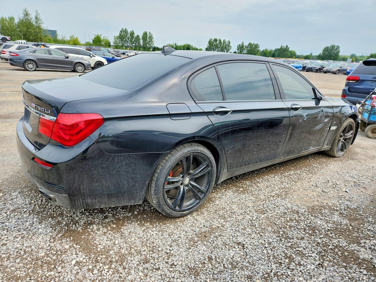 2011 Bmw 750 Lxi Black vin: WBAKC8C51BC433184