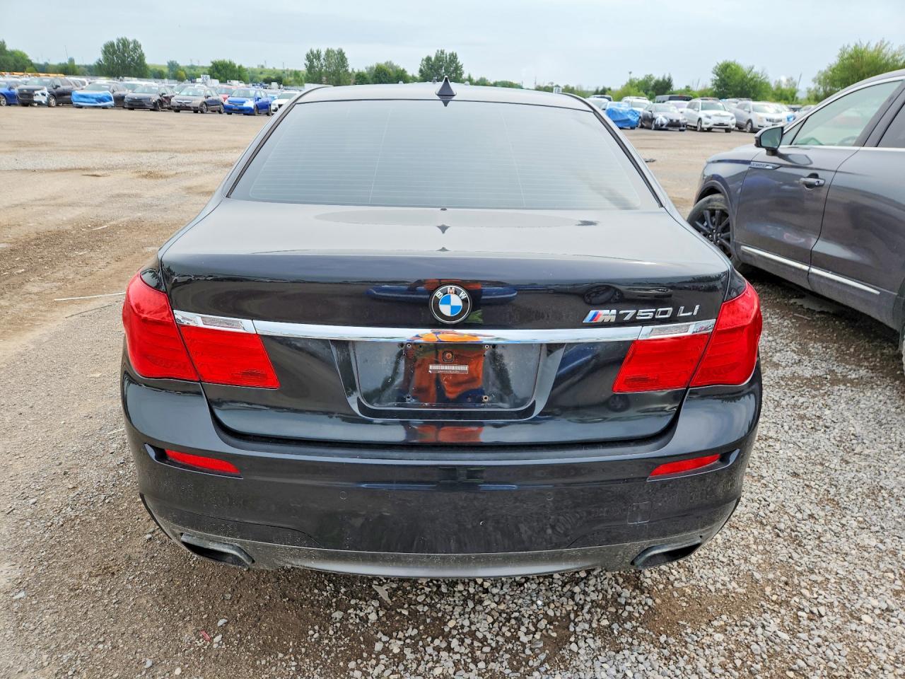 2011 Bmw 750 Lxi Black vin: WBAKC8C51BC433184