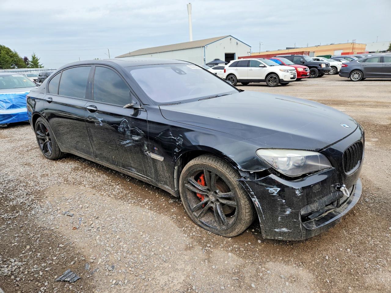 2011 Bmw 750 Lxi Black vin: WBAKC8C51BC433184