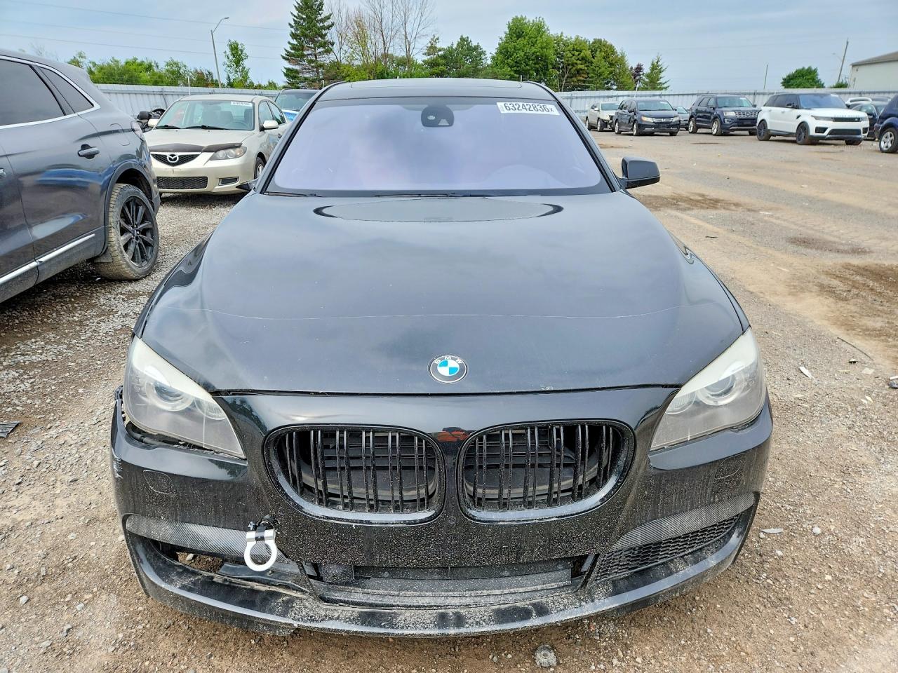 2011 Bmw 750 Lxi Black vin: WBAKC8C51BC433184