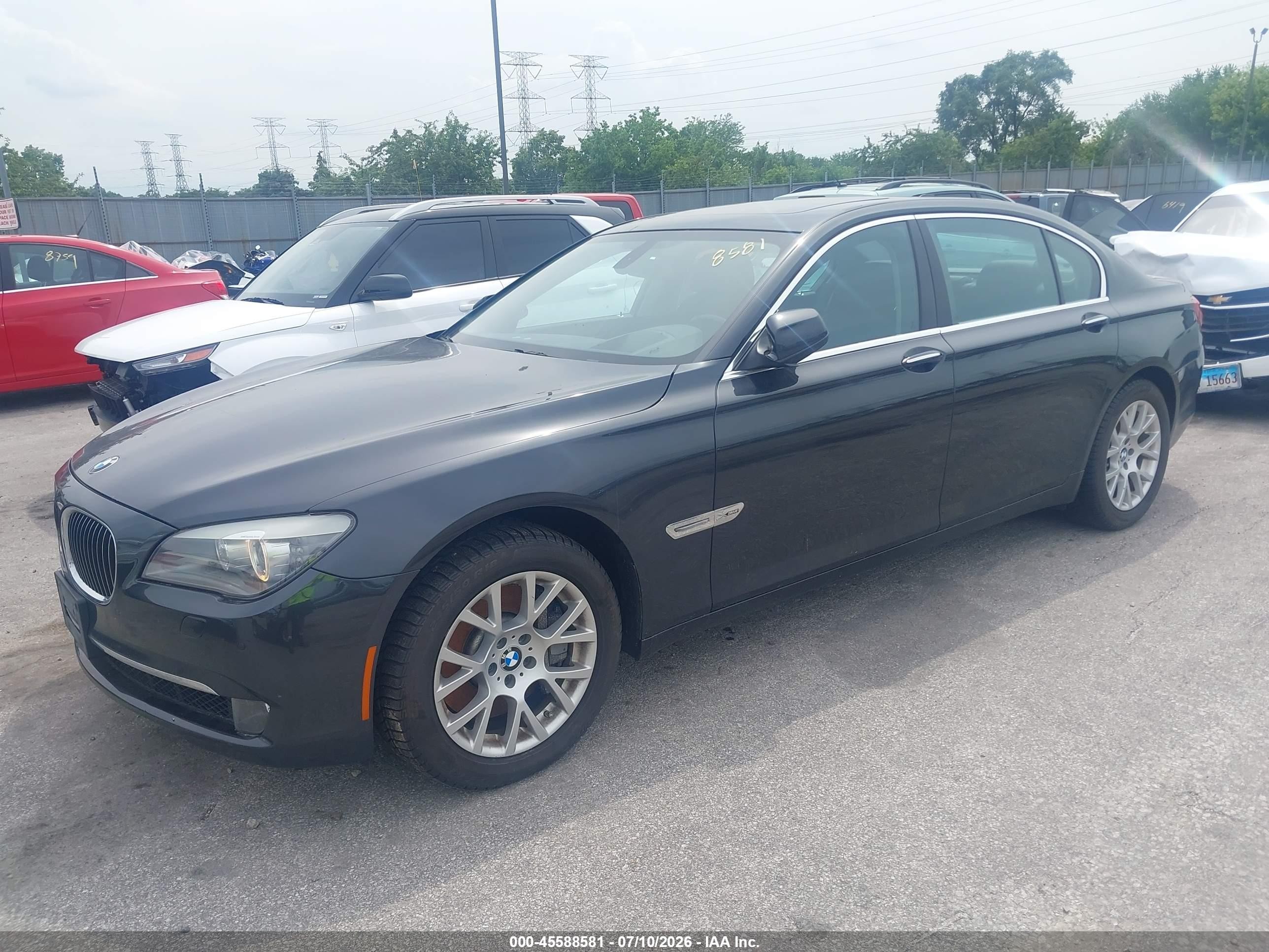 2012 Bmw 750li Xdrive Gray vin: WBAKC8C51CC437074