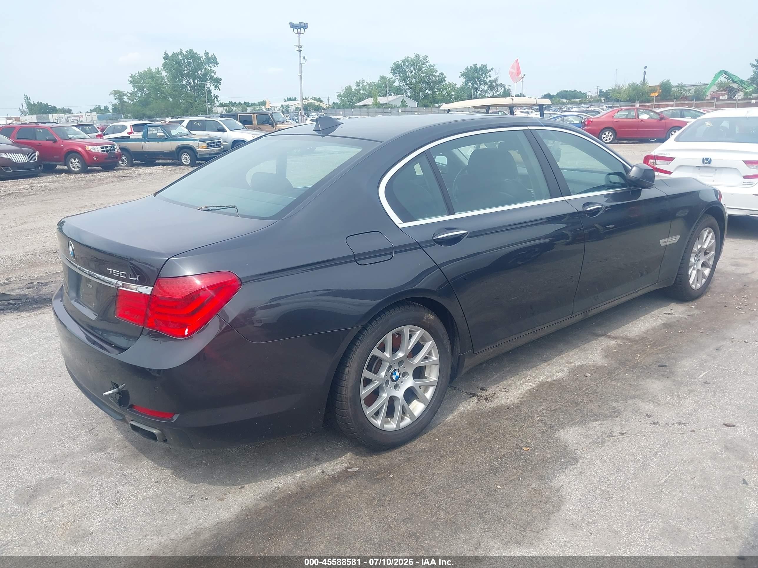 2012 Bmw 750li Xdrive Gray vin: WBAKC8C51CC437074