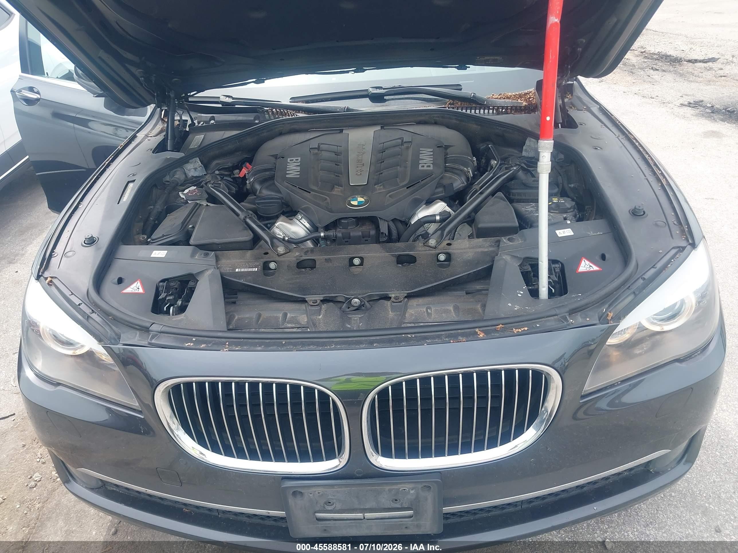 2012 Bmw 750li Xdrive Gray vin: WBAKC8C51CC437074