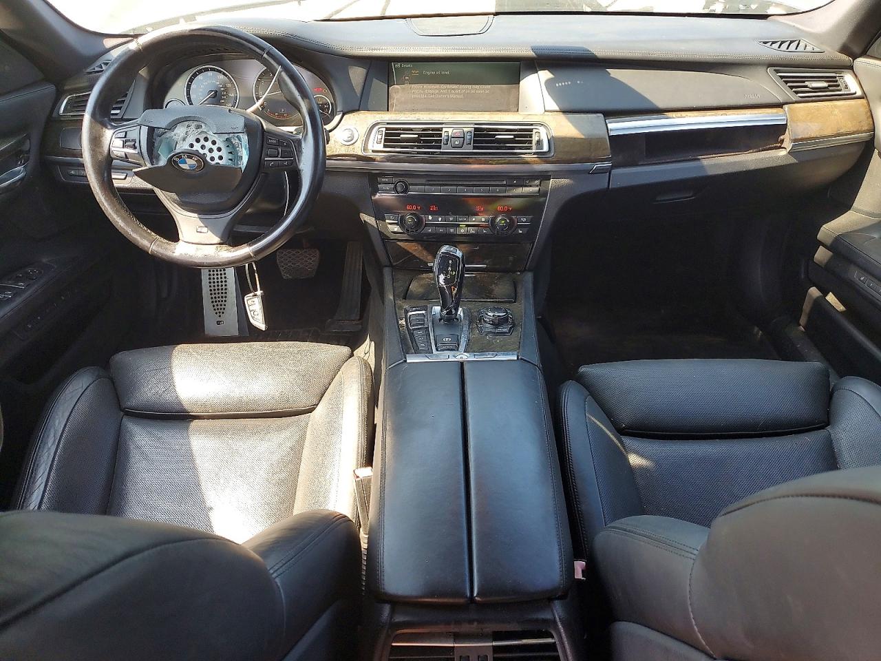 2012 Bmw 750 Lxi Black vin: WBAKC8C51CC437396