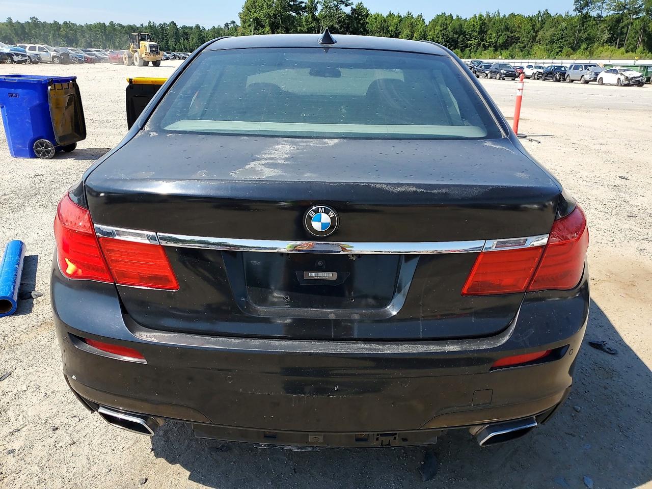 2012 Bmw 750 Lxi Black vin: WBAKC8C51CC437396