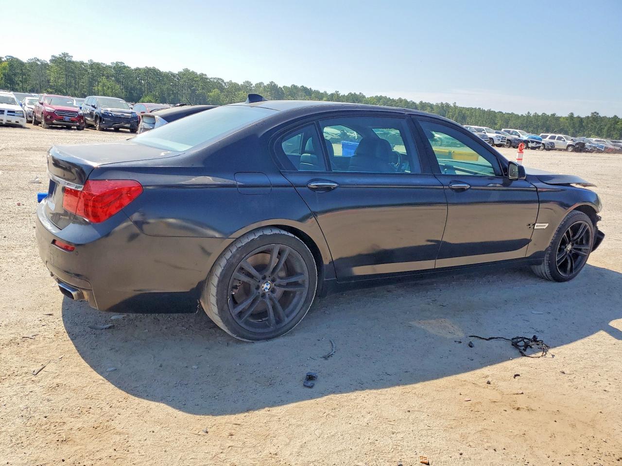 2012 Bmw 750 Lxi Black vin: WBAKC8C51CC437396