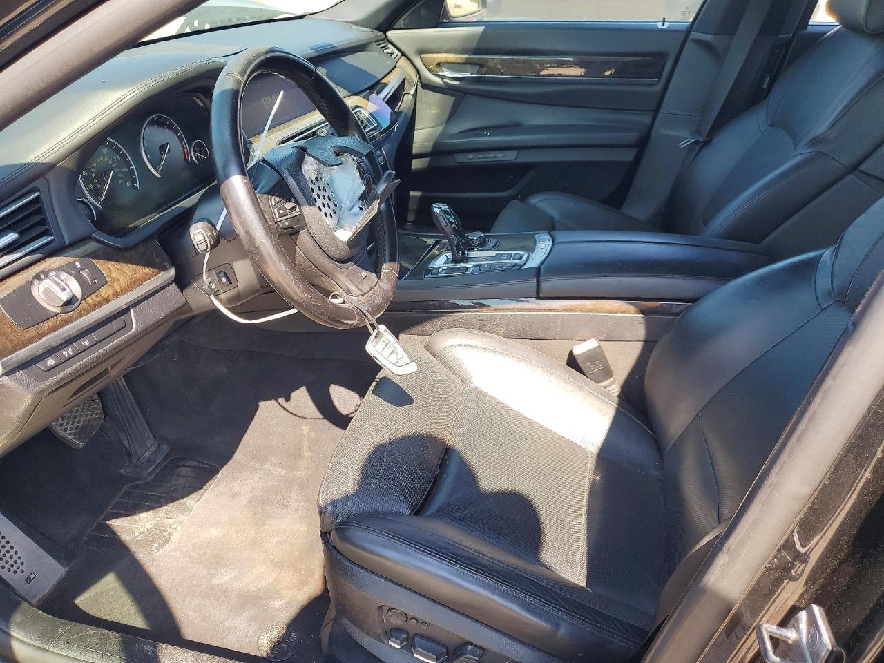 2012 Bmw 750 Lxi Black vin: WBAKC8C51CC437396