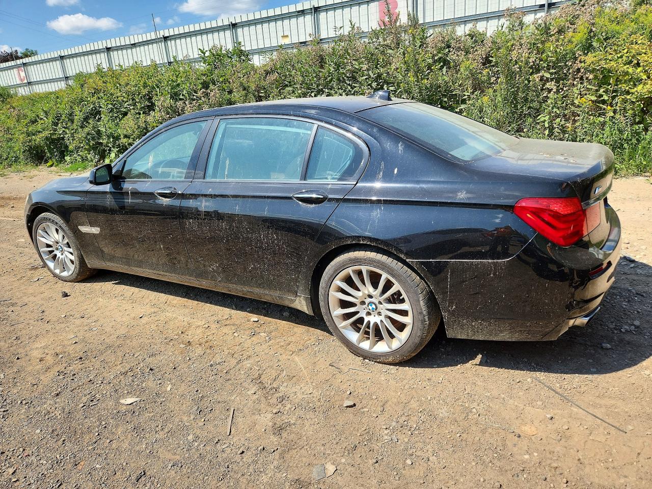 2012 Bmw 750 Lxi Black vin: WBAKC8C51CC437706