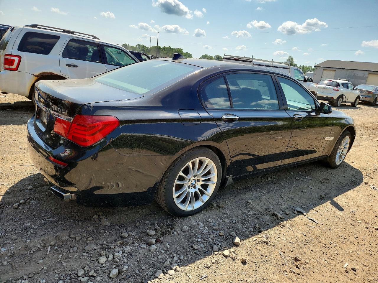 2012 Bmw 750 Lxi Black vin: WBAKC8C51CC437706