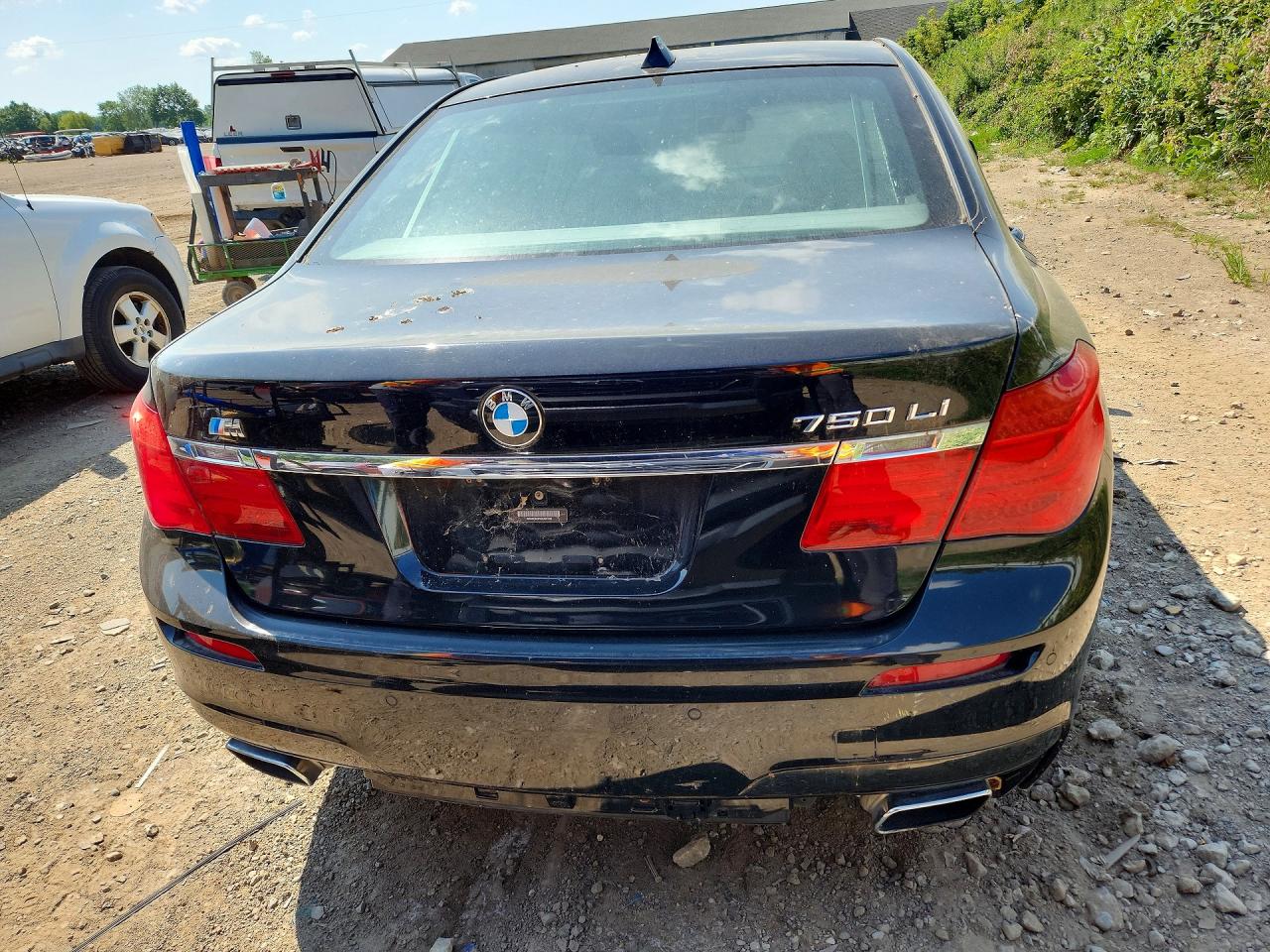 2012 Bmw 750 Lxi Black vin: WBAKC8C51CC437706