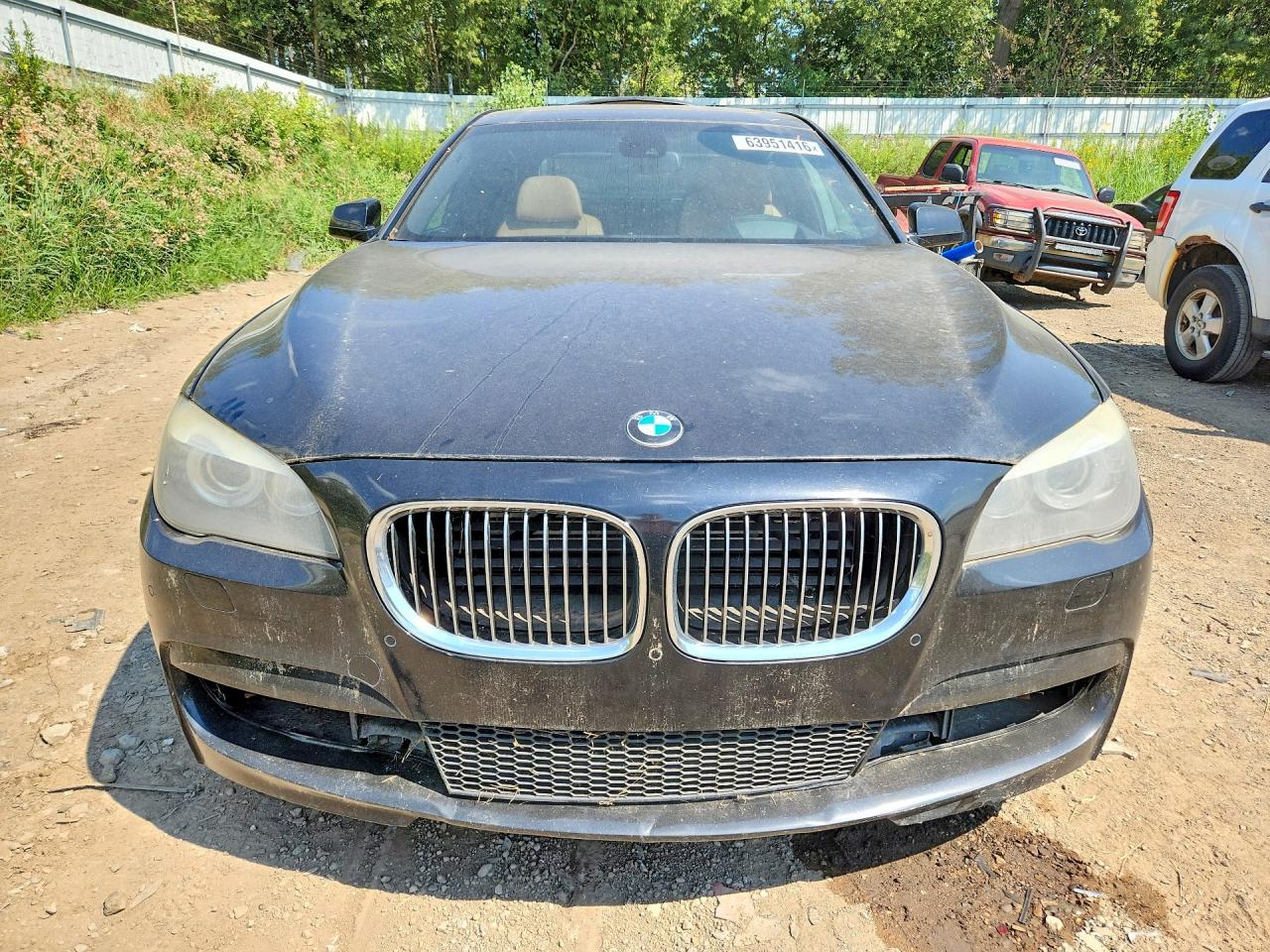 2012 Bmw 750 Lxi Black vin: WBAKC8C51CC437706