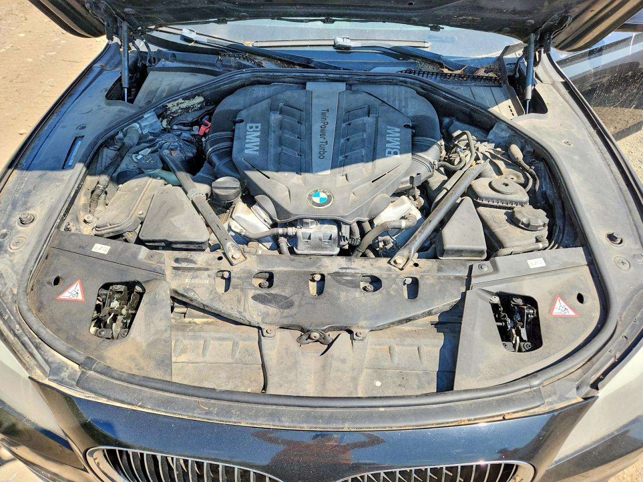 2012 Bmw 750 Lxi Black vin: WBAKC8C51CC437706