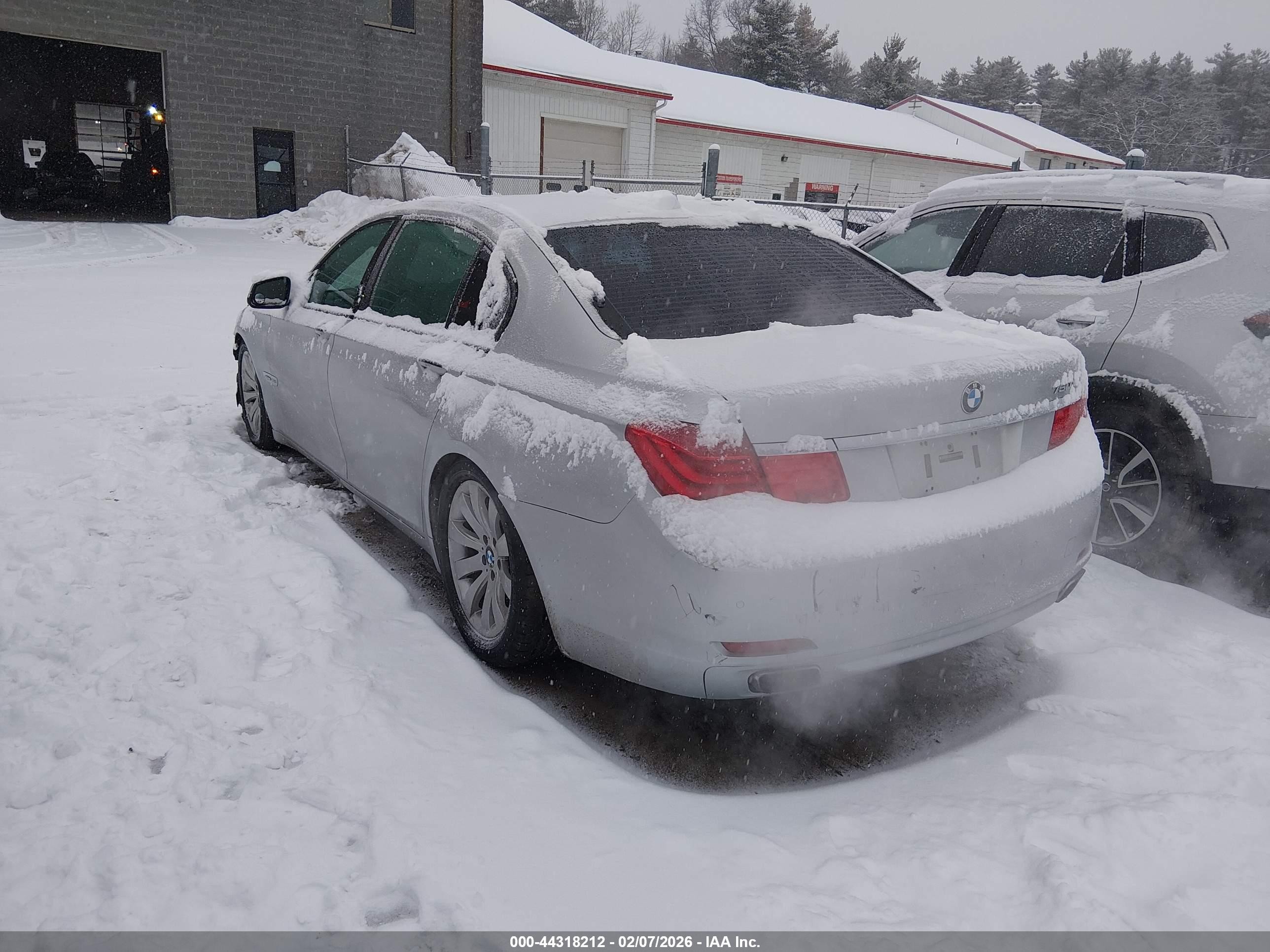 2010 Bmw 750li Xdrive Silver vin: WBAKC8C52ACY68665