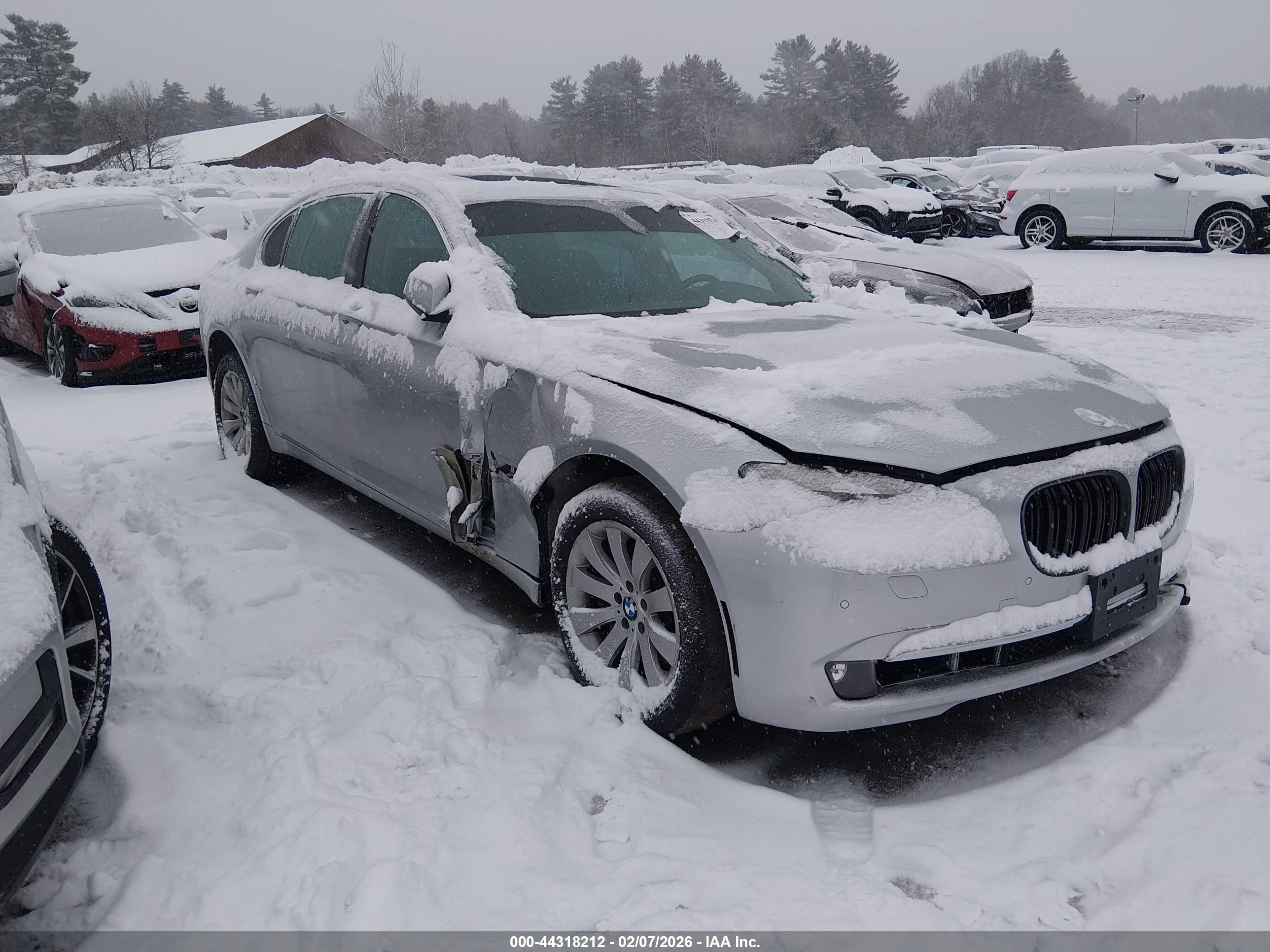 2010 Bmw 750li Xdrive Silver vin: WBAKC8C52ACY68665