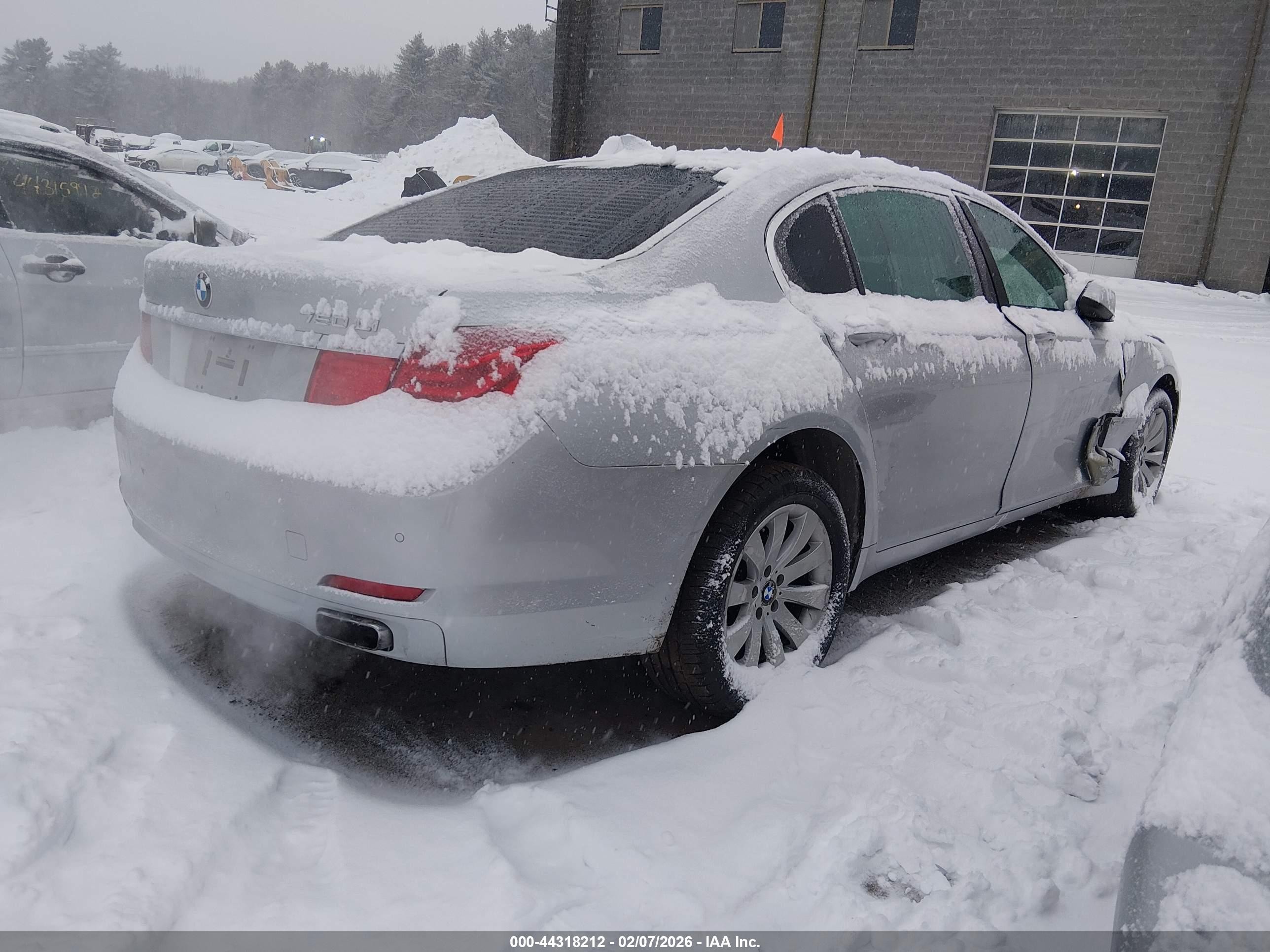 2010 Bmw 750li Xdrive Silver vin: WBAKC8C52ACY68665
