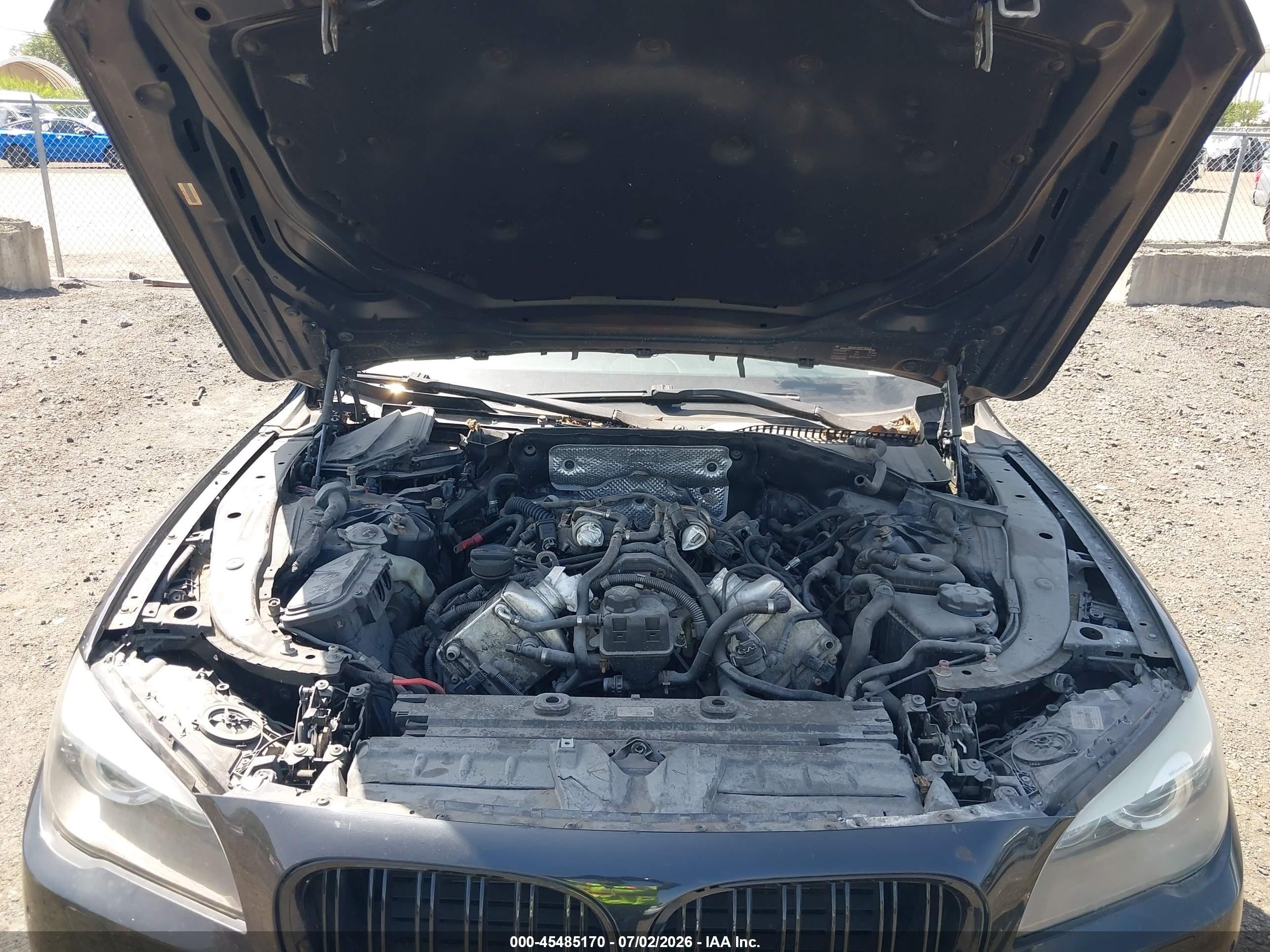 2011 Bmw 750li Xdrive Black vin: WBAKC8C52BC433307