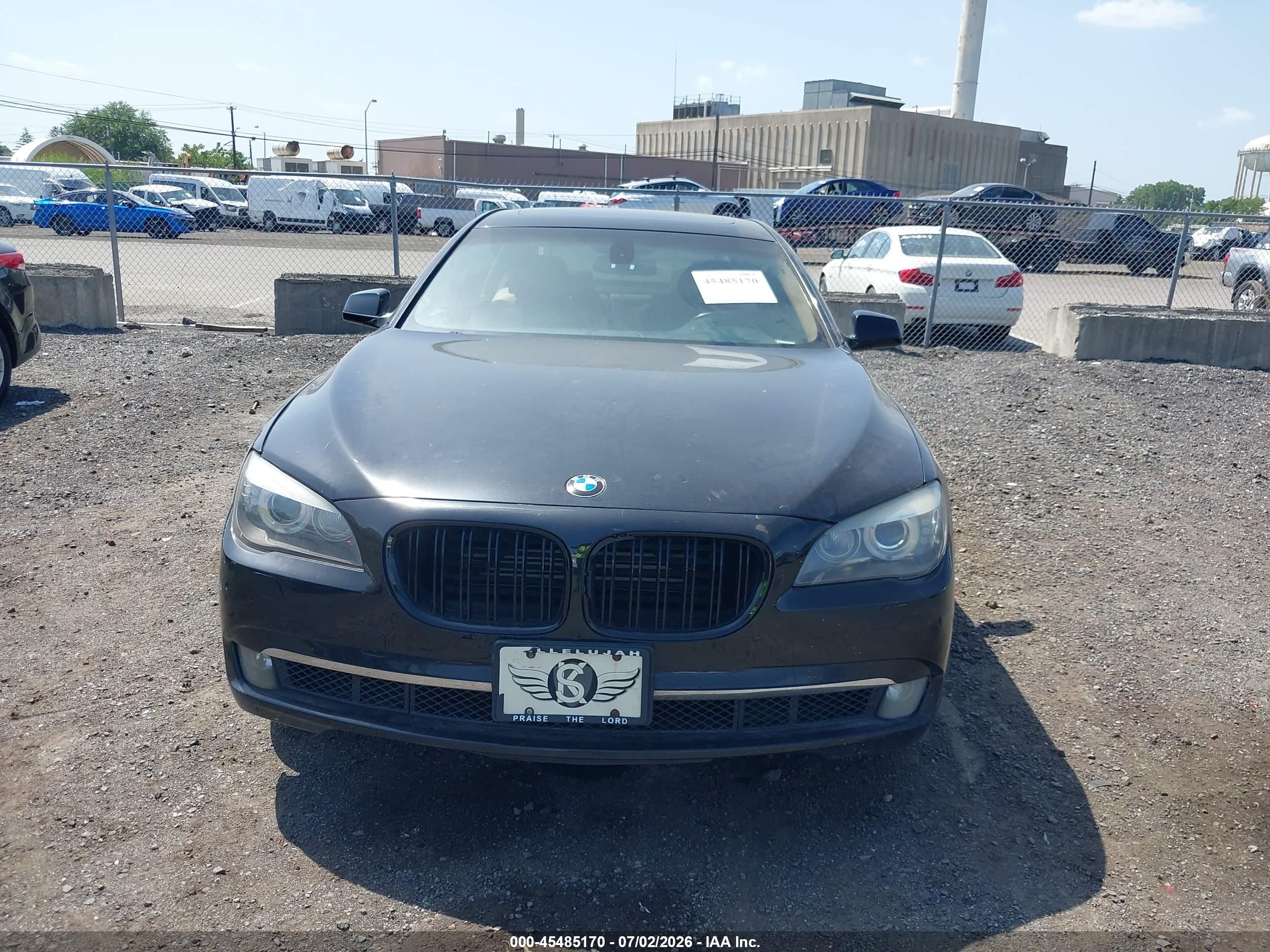 2011 Bmw 750li Xdrive Black vin: WBAKC8C52BC433307
