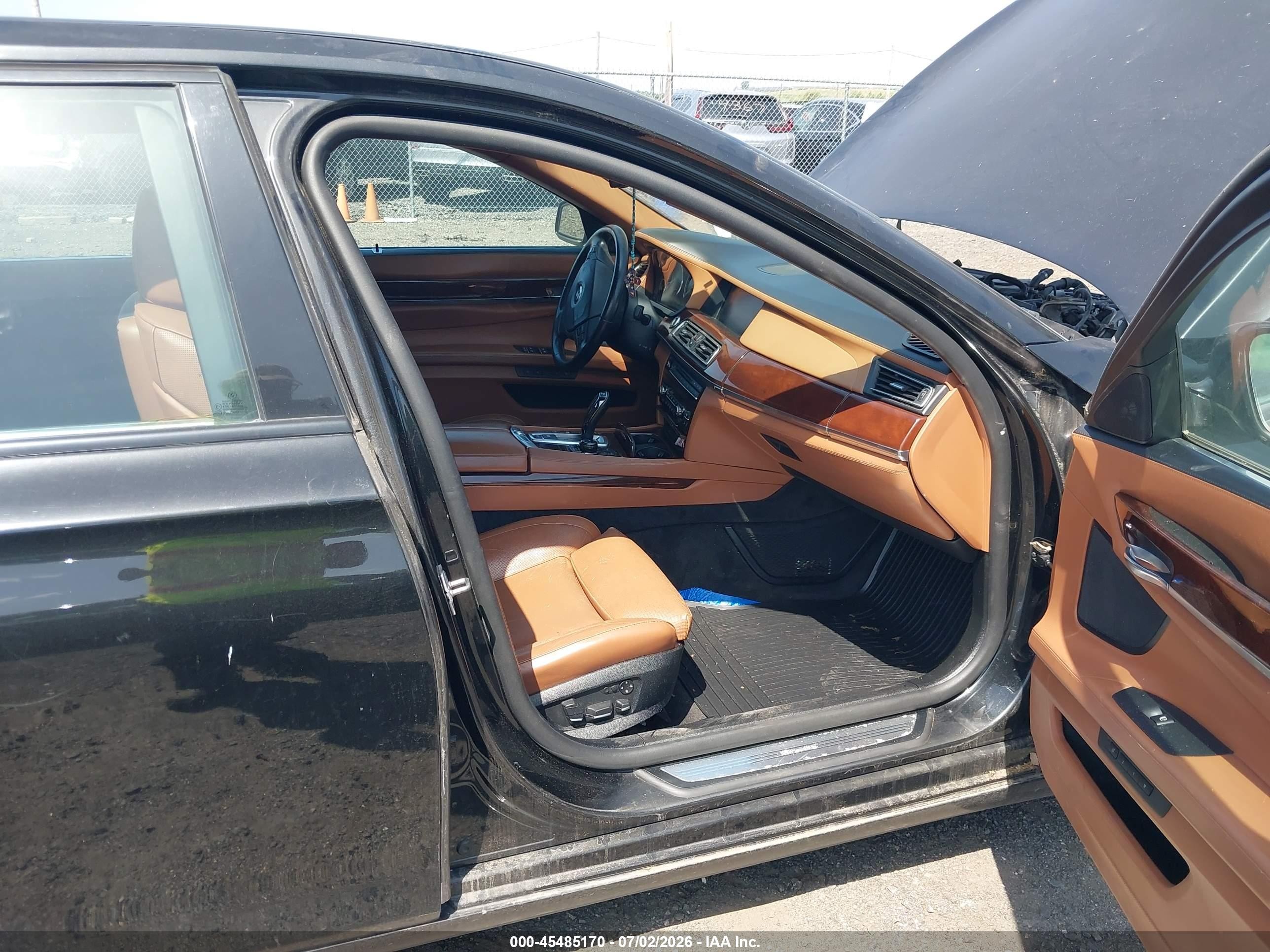 2011 Bmw 750li Xdrive Black vin: WBAKC8C52BC433307